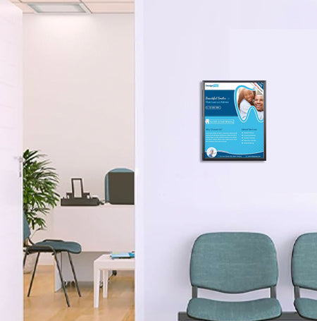 12x16 Poster Frame - SwingFrame Wide Face Display for Art, Photos & Posters - Perfect for Home, Office & Gallery Decor