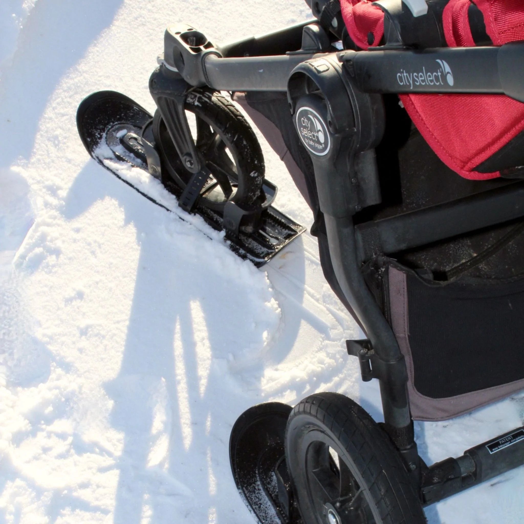 PremierSki Stroller Skis - All-Terrain Baby Jogger Skis for Snow | Winter Stroller Accessories for Outdoor Adventures & Snowy Walks