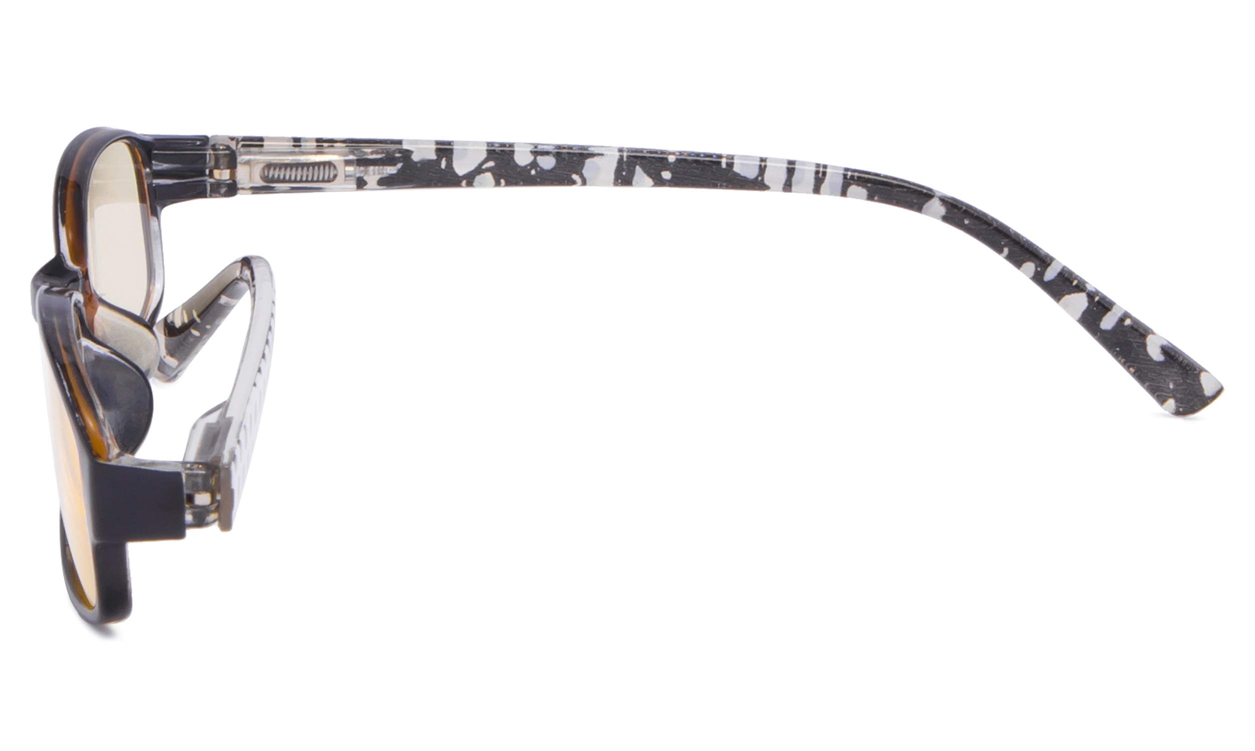 CessBlu Blue Light Blocking Reading Glasses for Women - UV Protection, Anti-Glare, Polka Dots Pattern (Black, +0.75) - Perfect for Computer Work, Reading & Digital Screen Use