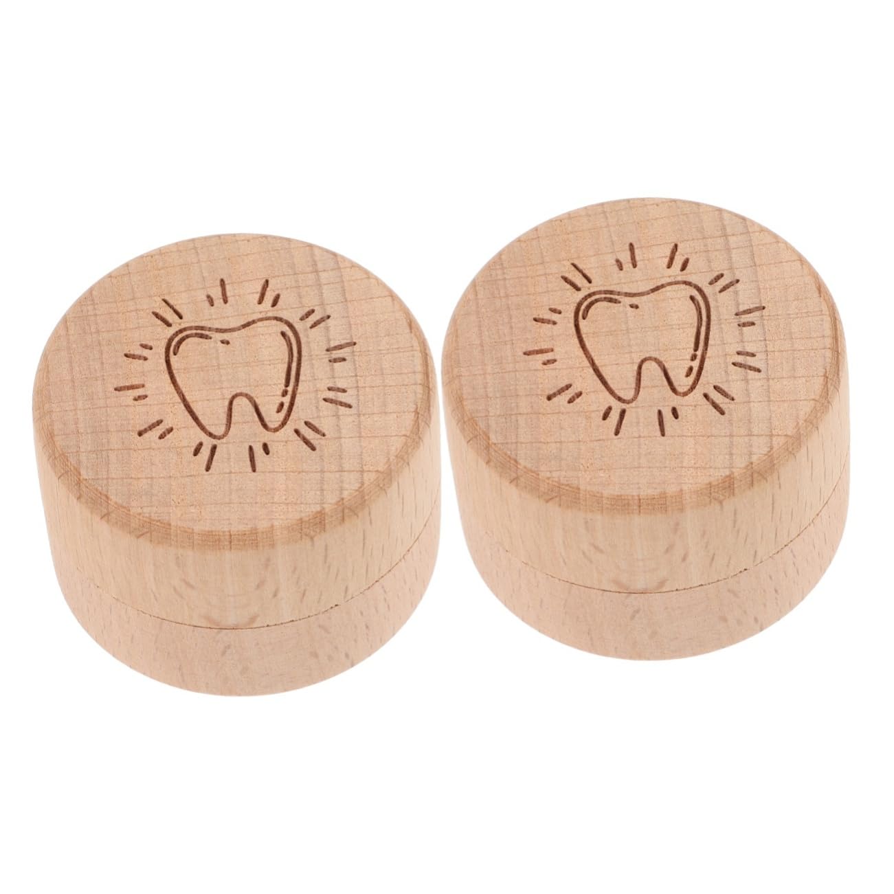Zerodeko 2-Pack Kids Tooth Storage Box - Baby Teeth Keeper & First Hair Holder - Durable Tooth Fairy Container for Children's Milestone Memories - Perfect for Tooth Fairy Visits, Baby Keepsakes and Childhood Memorabilia
