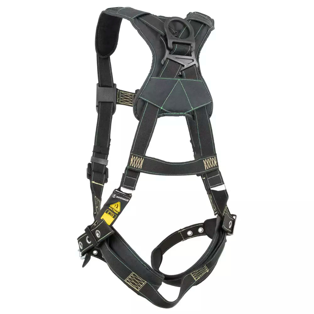 Arc Flash Full Body Harness DE 1D with DE MB Chest & TB Legs - OSHA Compliant Fall Protection Gear for Construction & Industrial Work