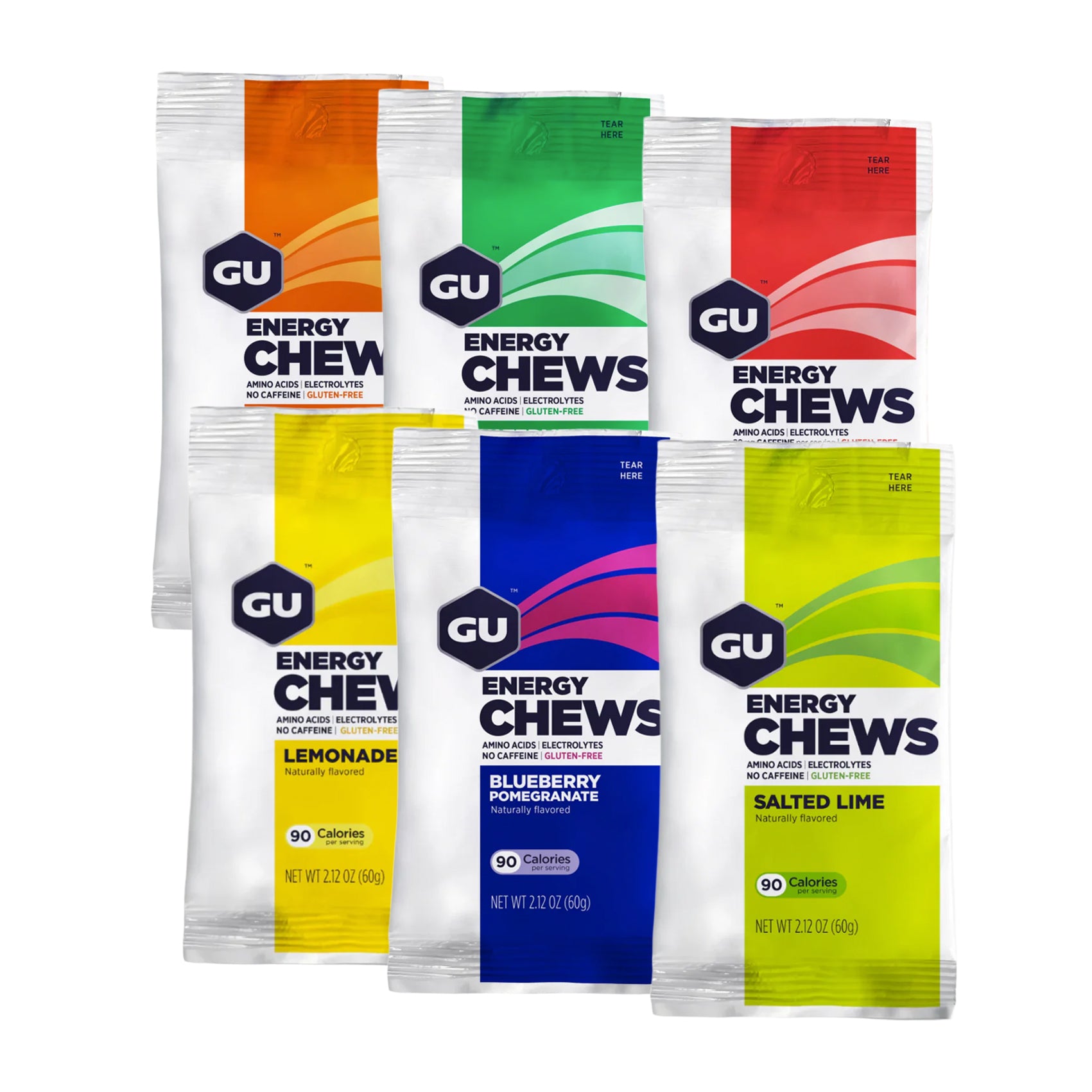 GU Energy Chews - Natural Energy Gels for Running, Cycling & Sports - Boost Performance & Endurance (Variety Pack) | Perfect for Marathon Training, Hiking & Outdoor Adventures