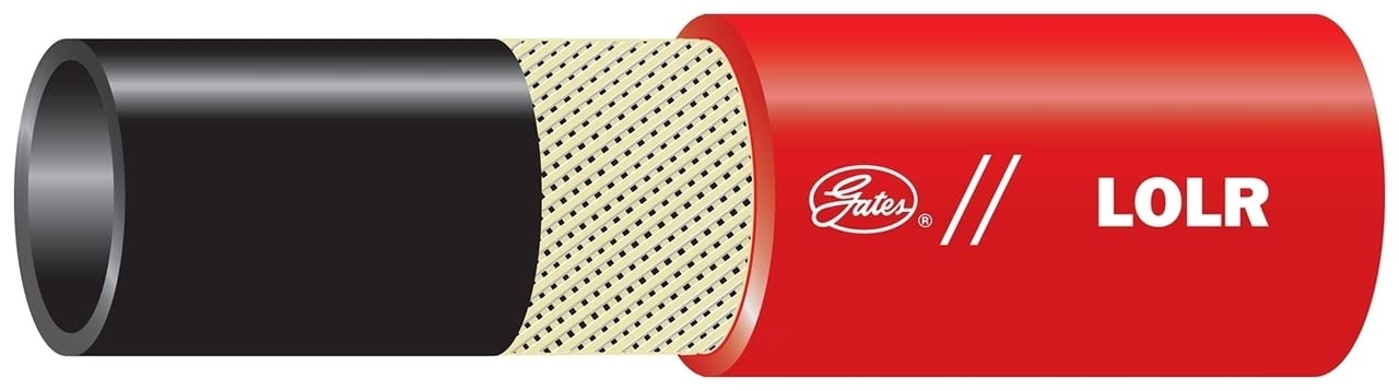 Gates 85976 Lock-On Hose - Heavy Duty Industrial Hose for Water, Oil, and Chemical Transfer - Perfect for Construction, Agriculture, and Manufacturing Use