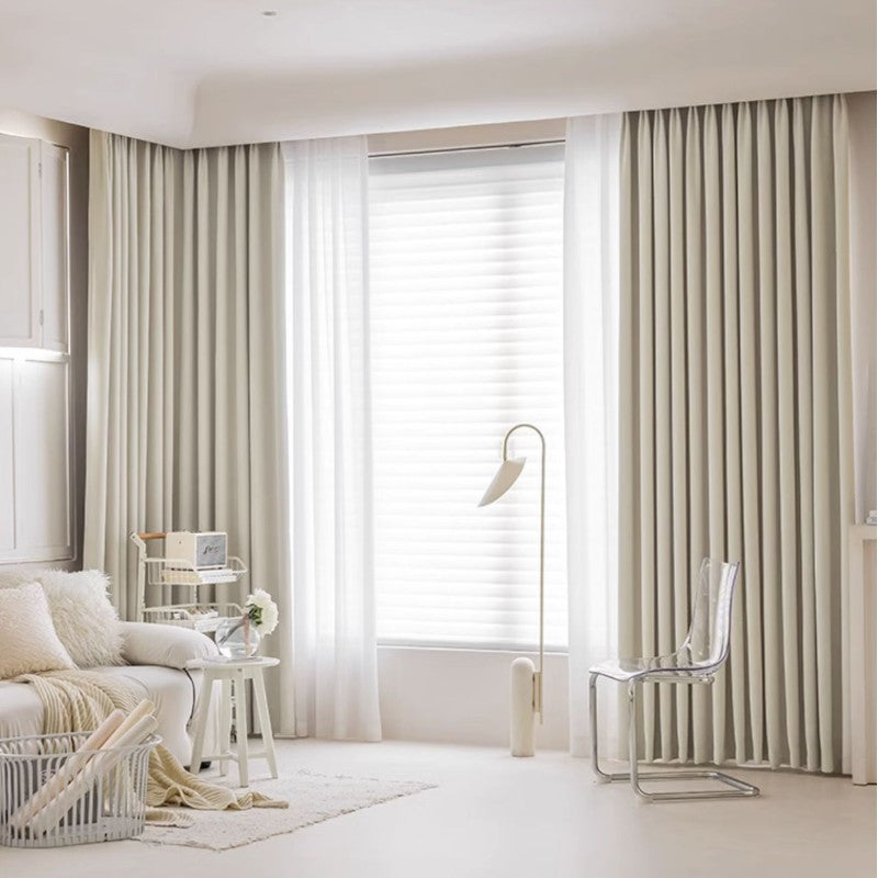 Custom Blackout Thermal Curtains - Minimalist Solid Color Design for Bedroom & Living Room - Energy Efficient & Light Blocking Window Treatments