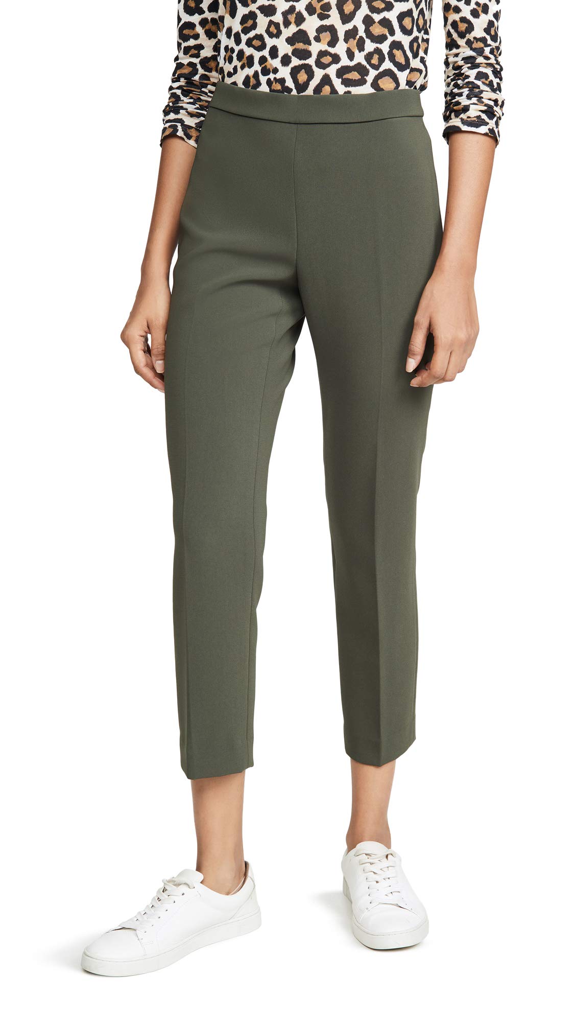 Theory Women's Stretch Pull-On Pants - Comfortable Work Pants for Office & Business Casual Wear