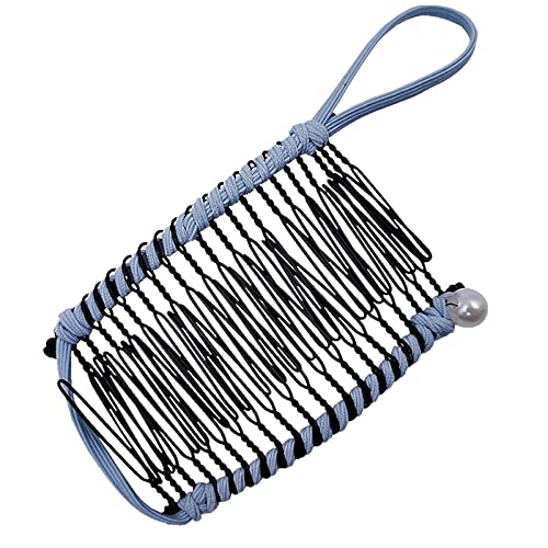 Stretchy Banana Comb Hair Clips - Double Comb Vintage Hair Accessories for Women, Retractable & Adjustable Hair Clips for Ponytails, Buns & Updos - Perfect for Daily Use, Work, Parties & Special Occasions
