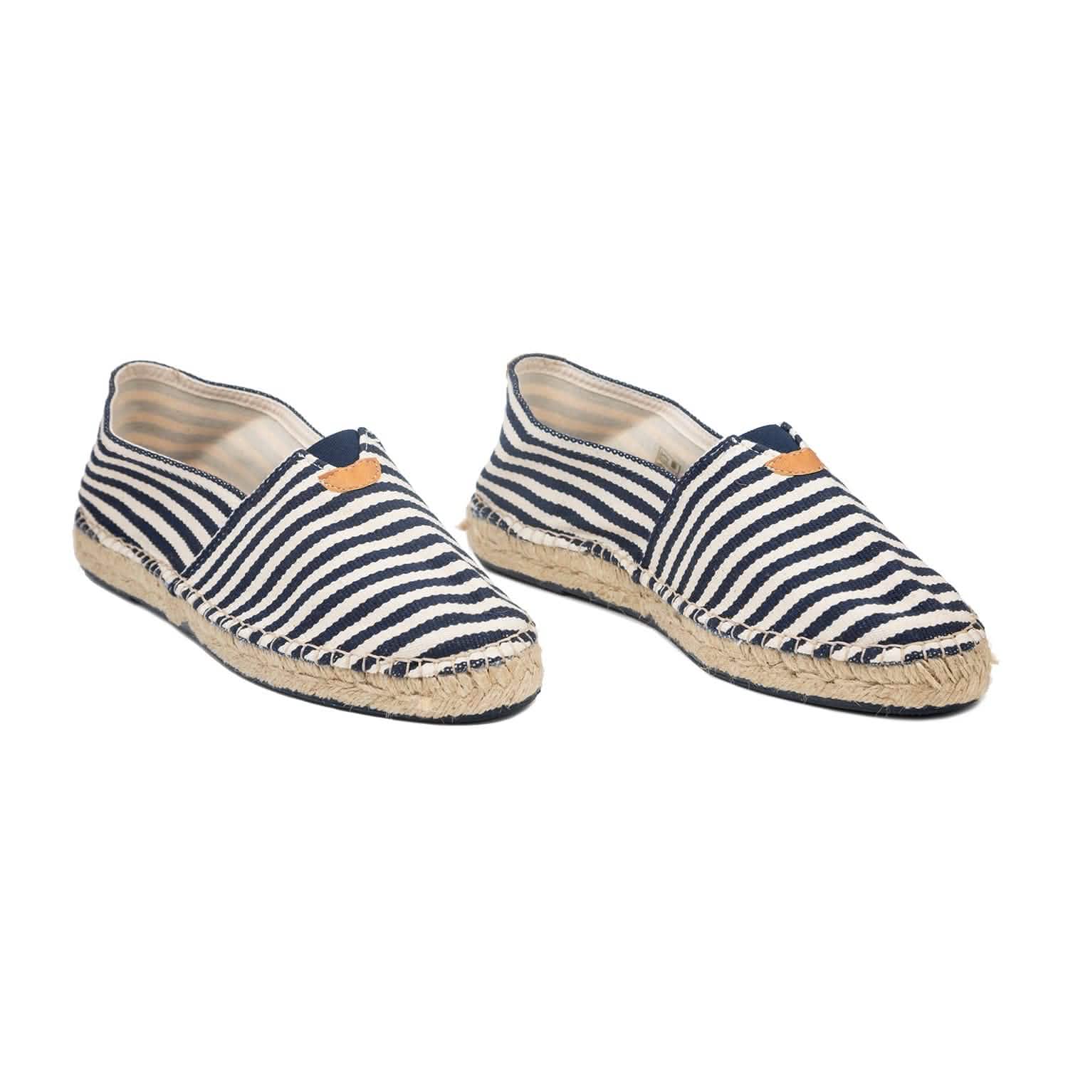Eco-Friendly Striped Vegan Espadrilles - Unisex Cotton Blend Comfort Shoes for Beach, Summer & Casual Wear | Blanes DD
