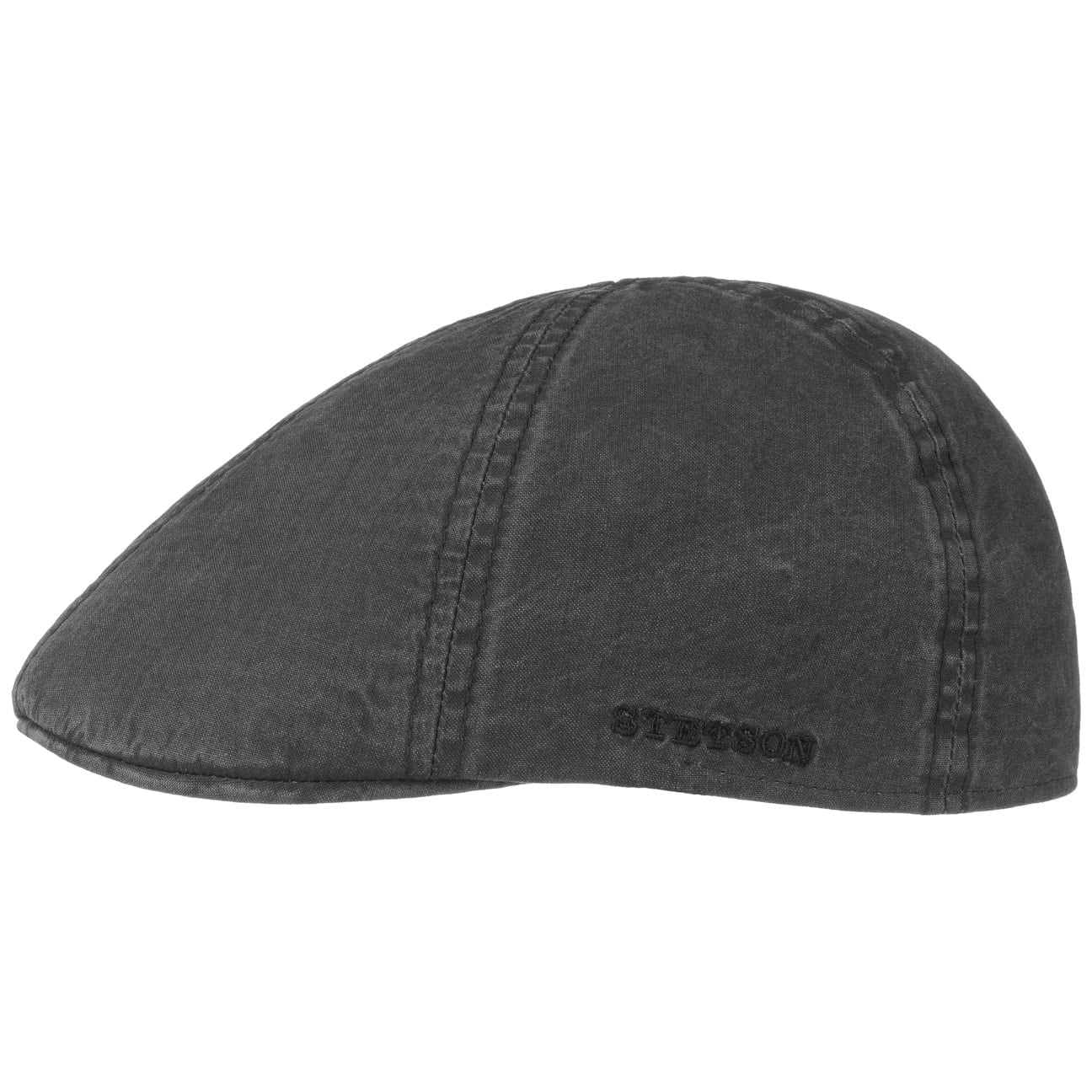 Stetson Texas Organic Cotton Flat Cap for Men - Vintage Style Summer Sun Hat for Outdoor Activities, Travel & Casual Wear