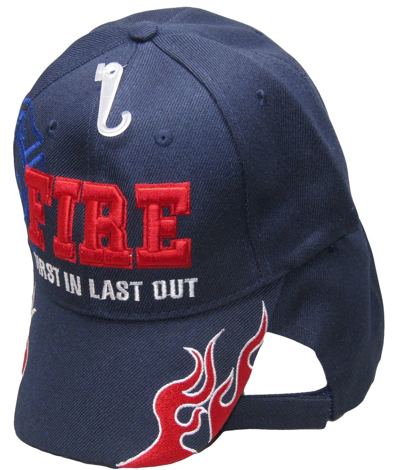 Fire Department First In Last Out (FILO) Shadow Blue Embroidered Cap - Tactical Hat for Firefighters, EMT & First Responders - Durable Workwear for Emergency Services & Outdoor Activities