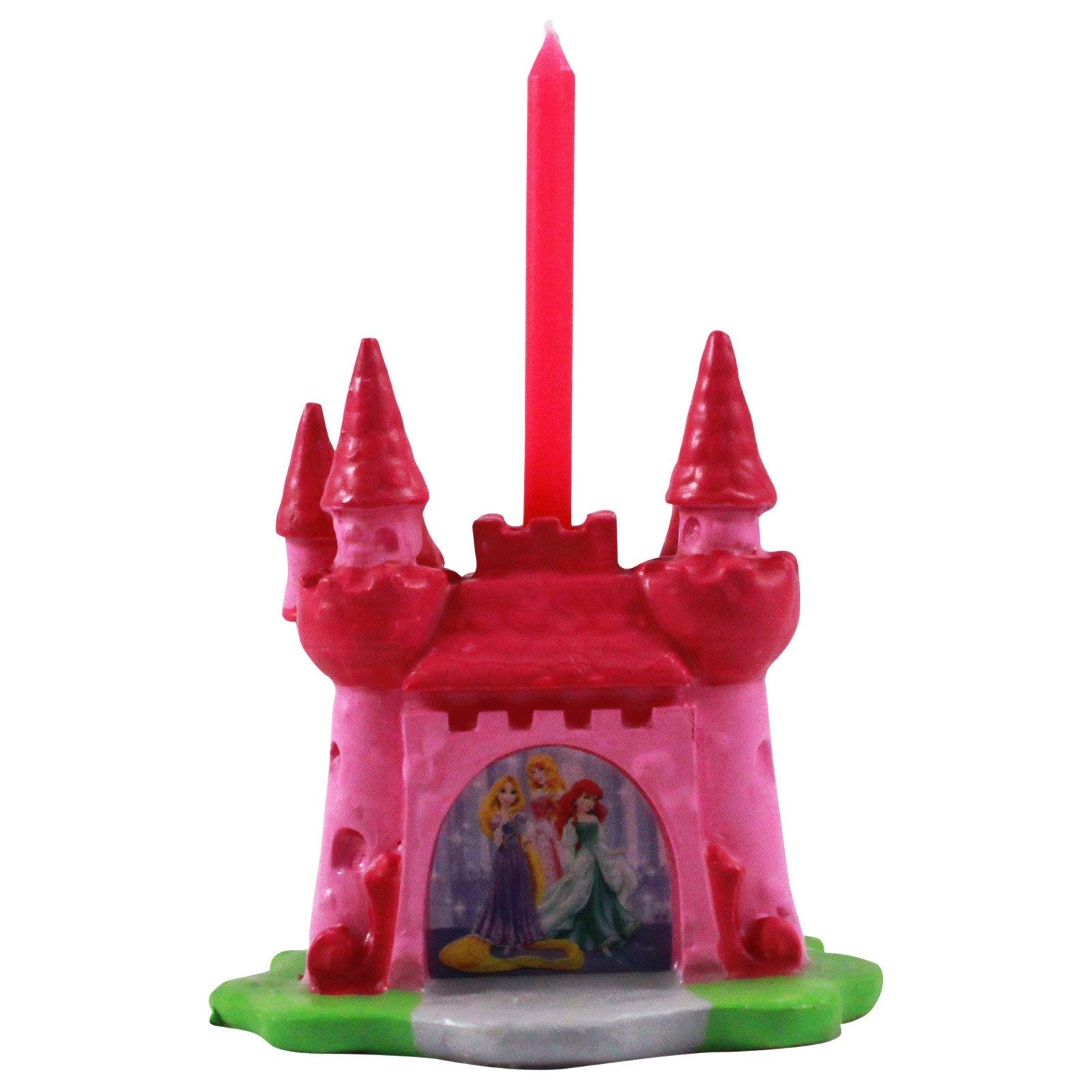 Disney Princess Dream Party Candle Holder with Candle - Elegant Birthday Decor for Girls' Room, Princess Theme Party & Special Occasions