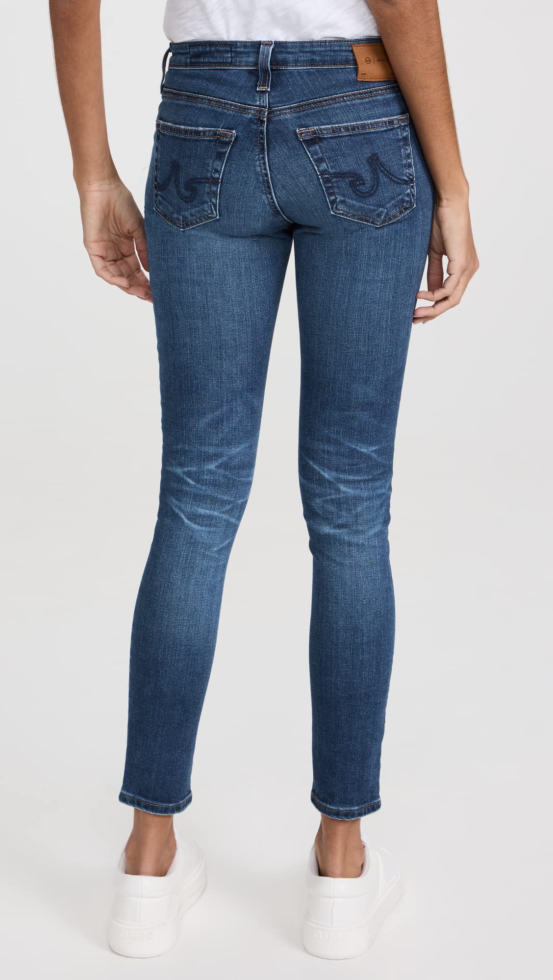 AG Adriano Goldschmied Women's High Waist Ankle Jeans - Stretch Denim Leggings for Everyday Comfort | Perfect for Work, Casual Outfits & Travel