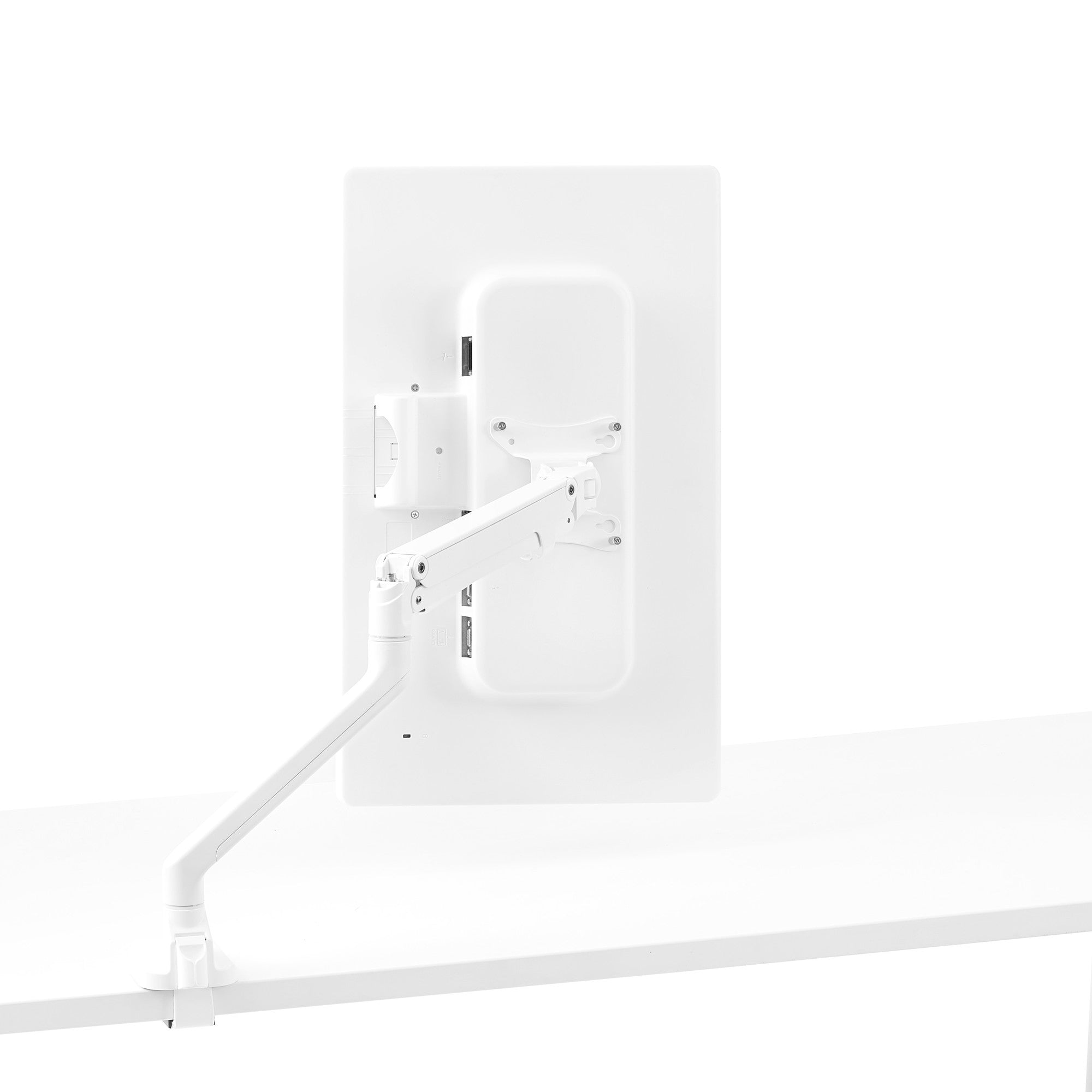 Ergonomic Swing Monitor Arm for Computer Desks - Adjustable VESA Mount Bracket for Home & Office Use - Perfect for Dual Monitor Setup and Space Saving