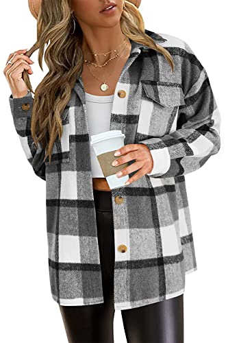 Plaid Black White