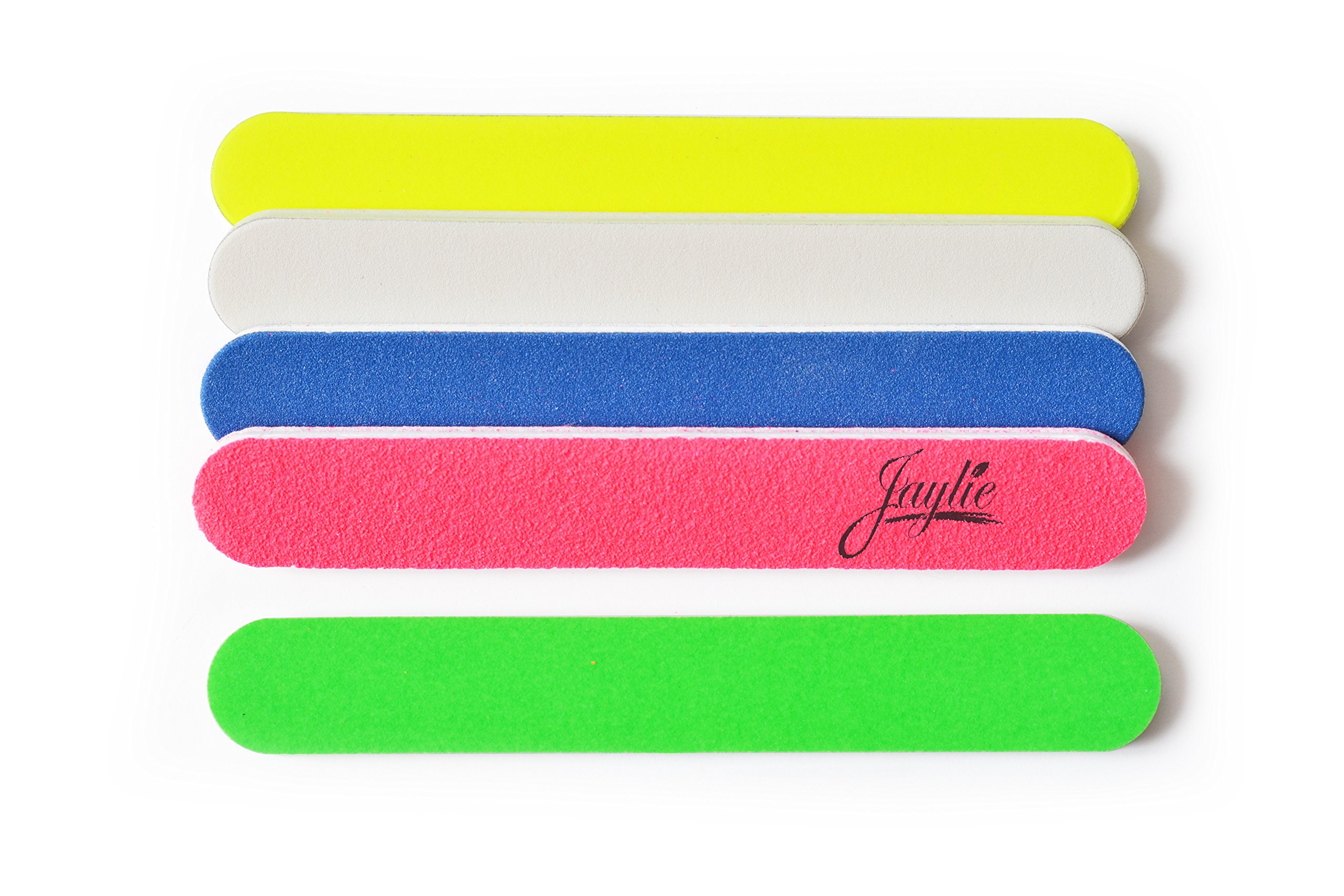 Premium Mini Nail Files & Buffers Set - 50 Pack Colorful Salon Boards (3.5