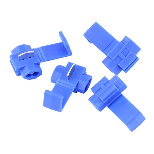 Blue Electrical Connectors 50PCS - Quick Splice Crimp Terminals for 18-14AWG Wire - DIY & Auto Repair