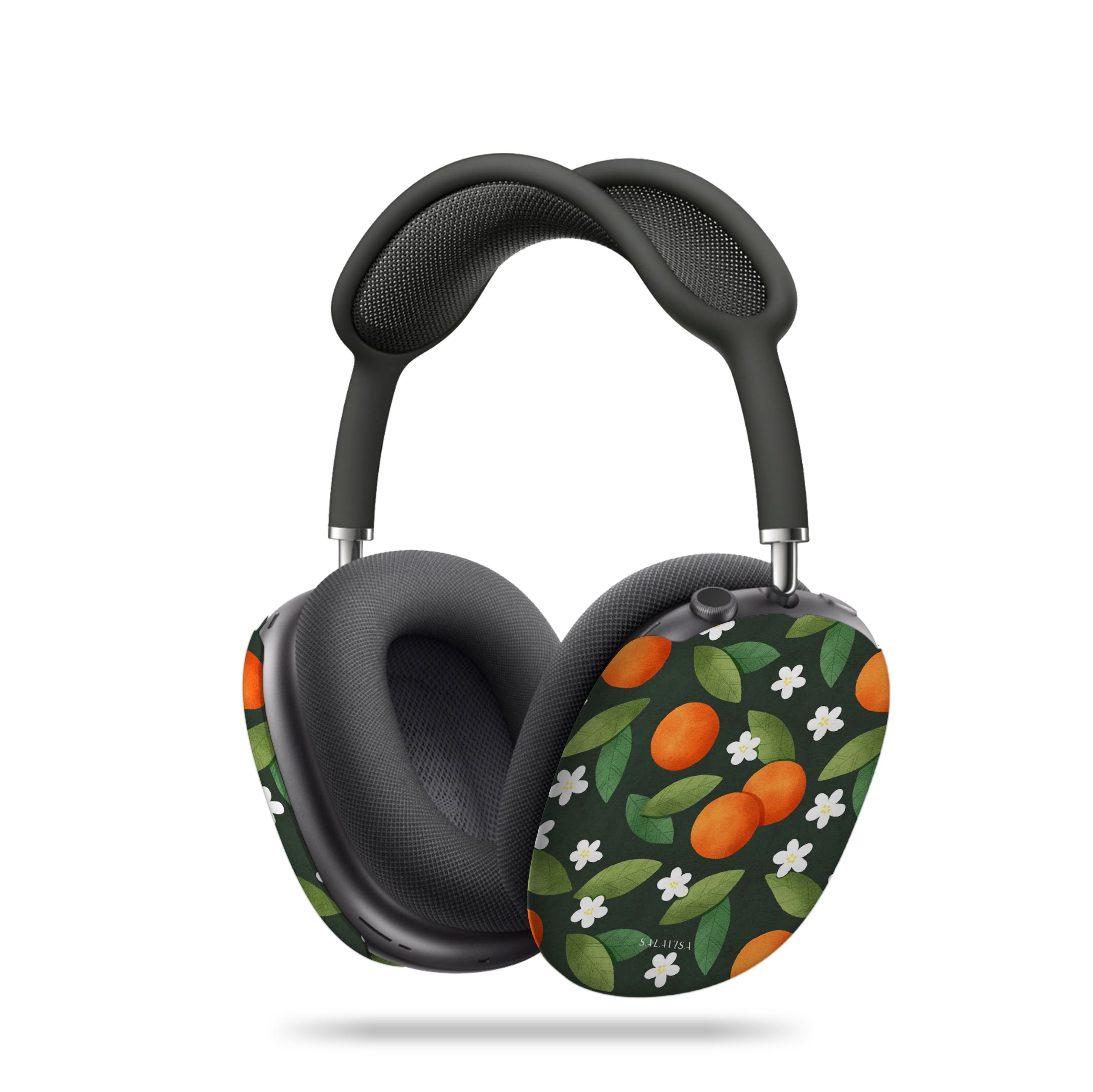 Premium Orange Summer Mix AirPods Max Protective Case - Durable Cover for Apple AirPods Max Headphones - Perfect for Travel, Gym & Outdoor Activities
