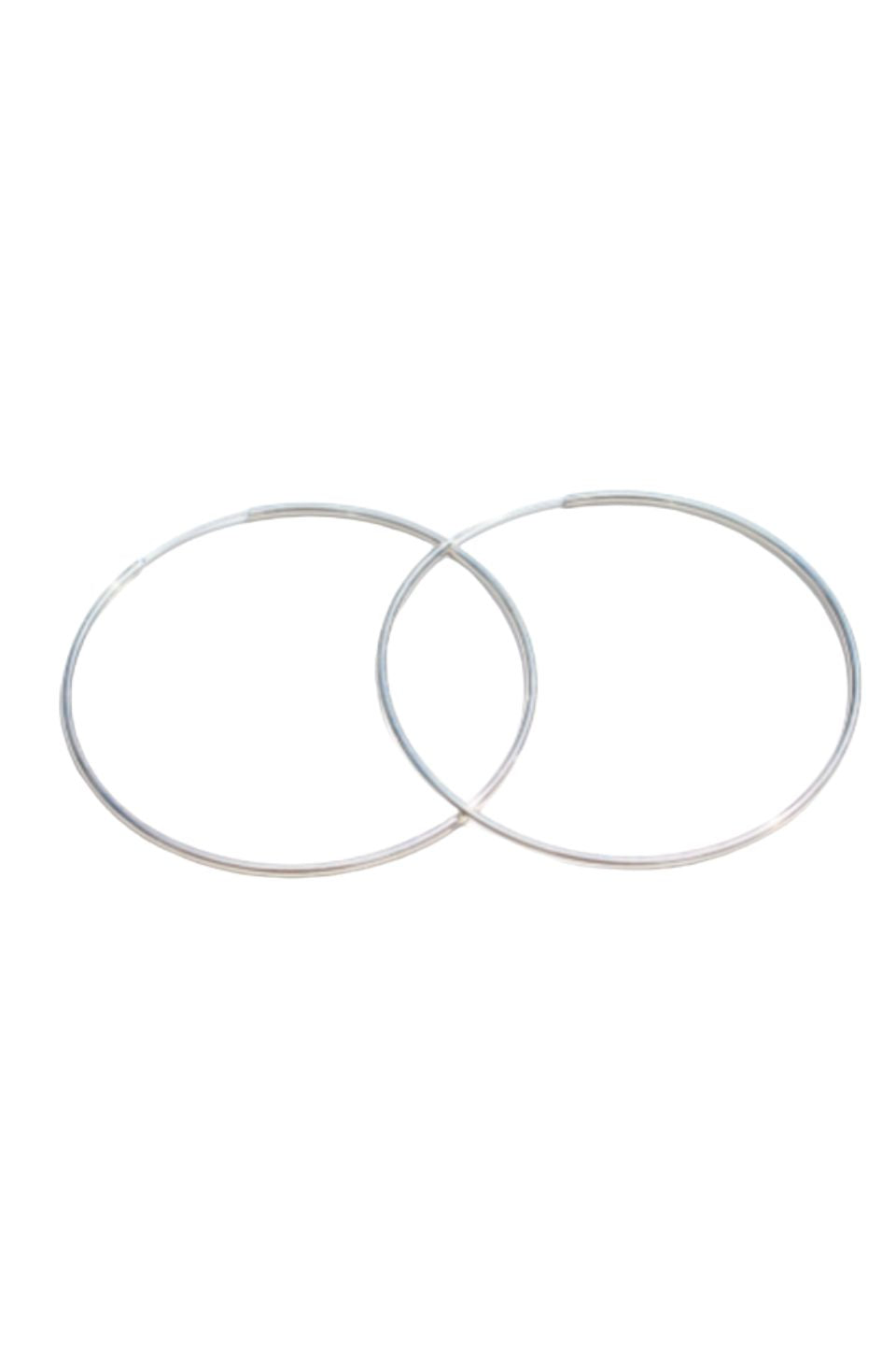 Classic Silver Thin Hoop Earrings for Women - Minimalist Small Circle Hoops - Perfect for Everyday Wear, Office & Date Night