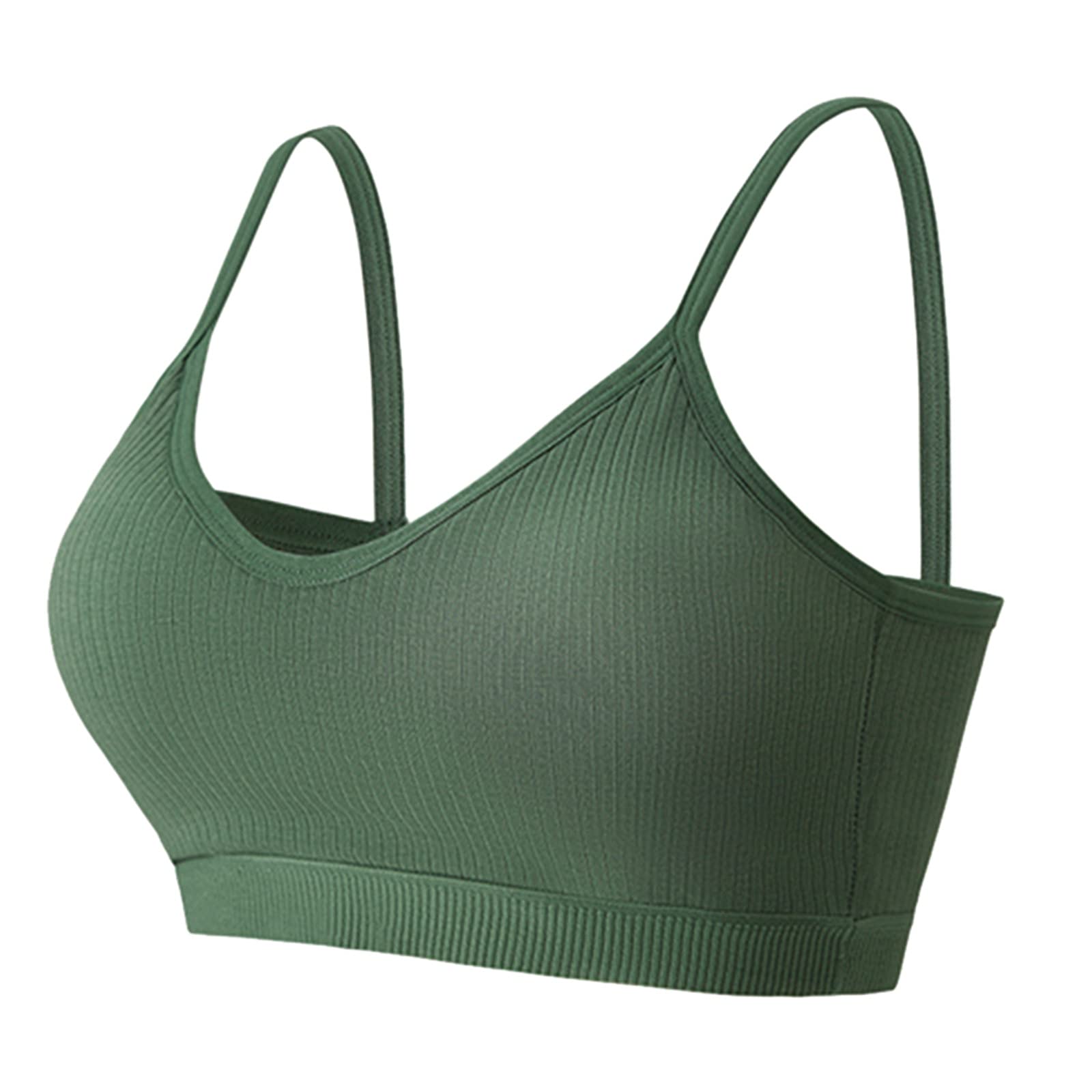 Sexy Women's Sports Bra - Comfortable Backless Strap Lingerie for Yoga, Workout & Intimates (Green, Size S) | Perfect for Gym, Running & Romantic Nights