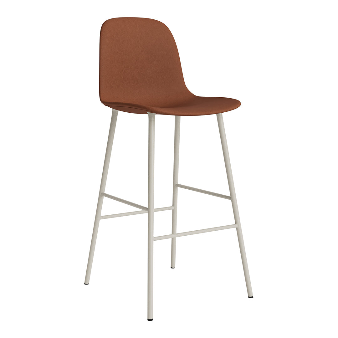 Modern Form Bar Chair - Fully Upholstered Counter Stool with Comfortable Seat - Perfect for Kitchen Islands, Breakfast Bars & Home Bars