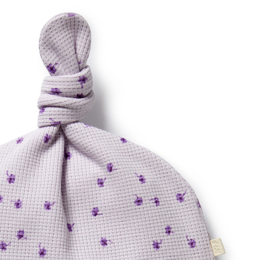 Lulu Daisy Organic Cotton Waffle Knot Hat for Women - Soft, Breathable & Stylish Winter Beanie for Outdoor Activities, Travel & Casual Wear