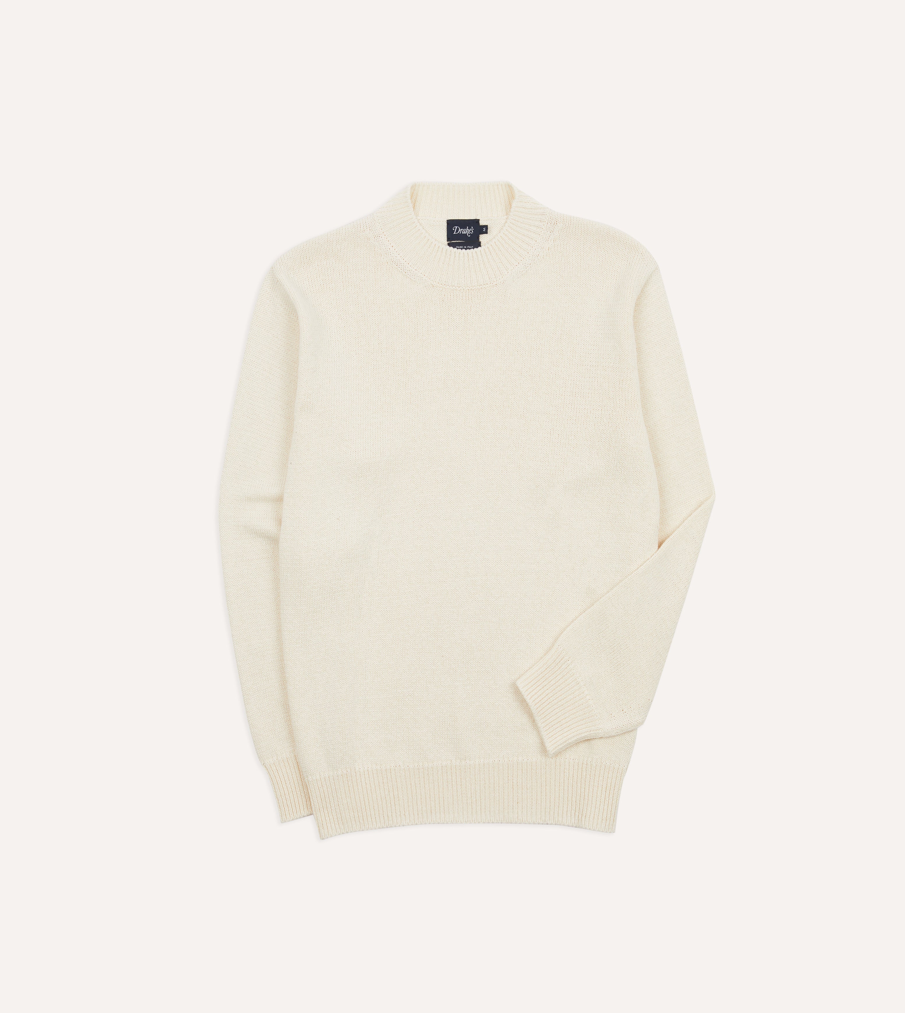 Soft Ecru Cotton Mock Neck Jumper for Women - Cozy Winter Pullover Sweater | Perfect for Office, Casual Outfits & Holiday Gatherings