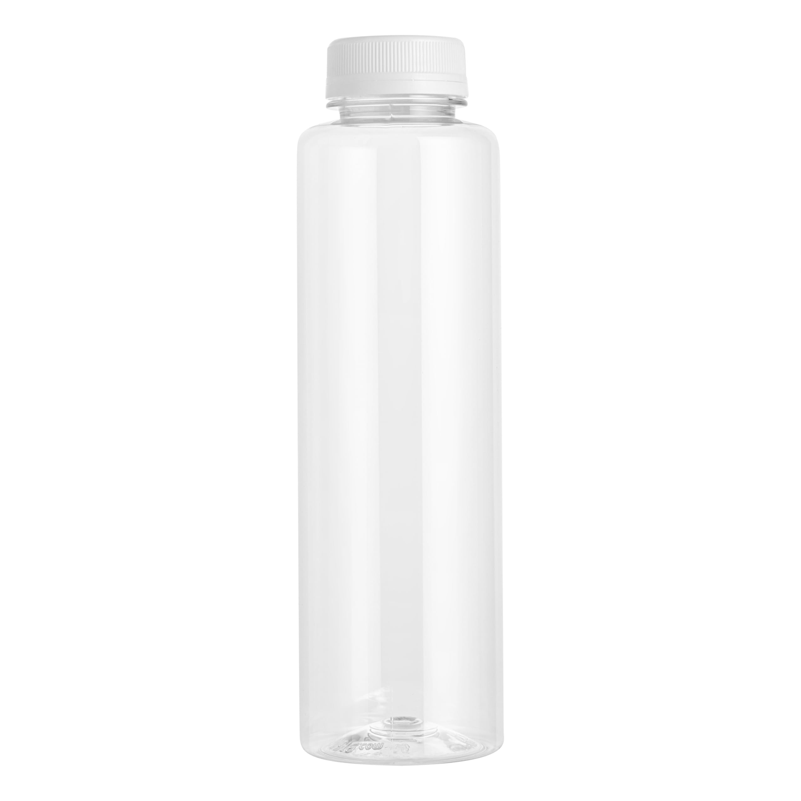 12oz Clear Plastic Juice Bottles with Safety Cap - 100 Pack Recyclable Empty Beverage Containers for Juicing, Milk Tea, Smoothies & More | Perfect for Restaurants, Cafes & Home Use