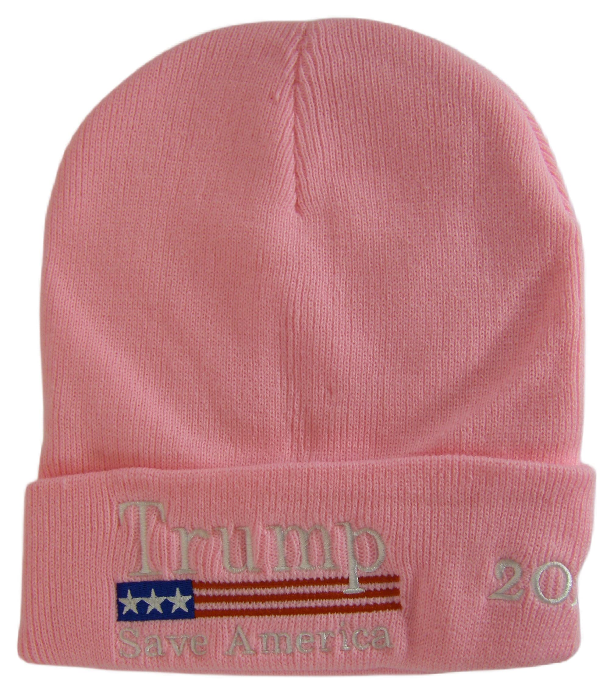 Trump 2024 Save America Winter Knit Beanie Hat - Patriotic Political Campaign Beanie for Cold Weather - Perfect for Rallies, Outdoor Events & Winter Sports