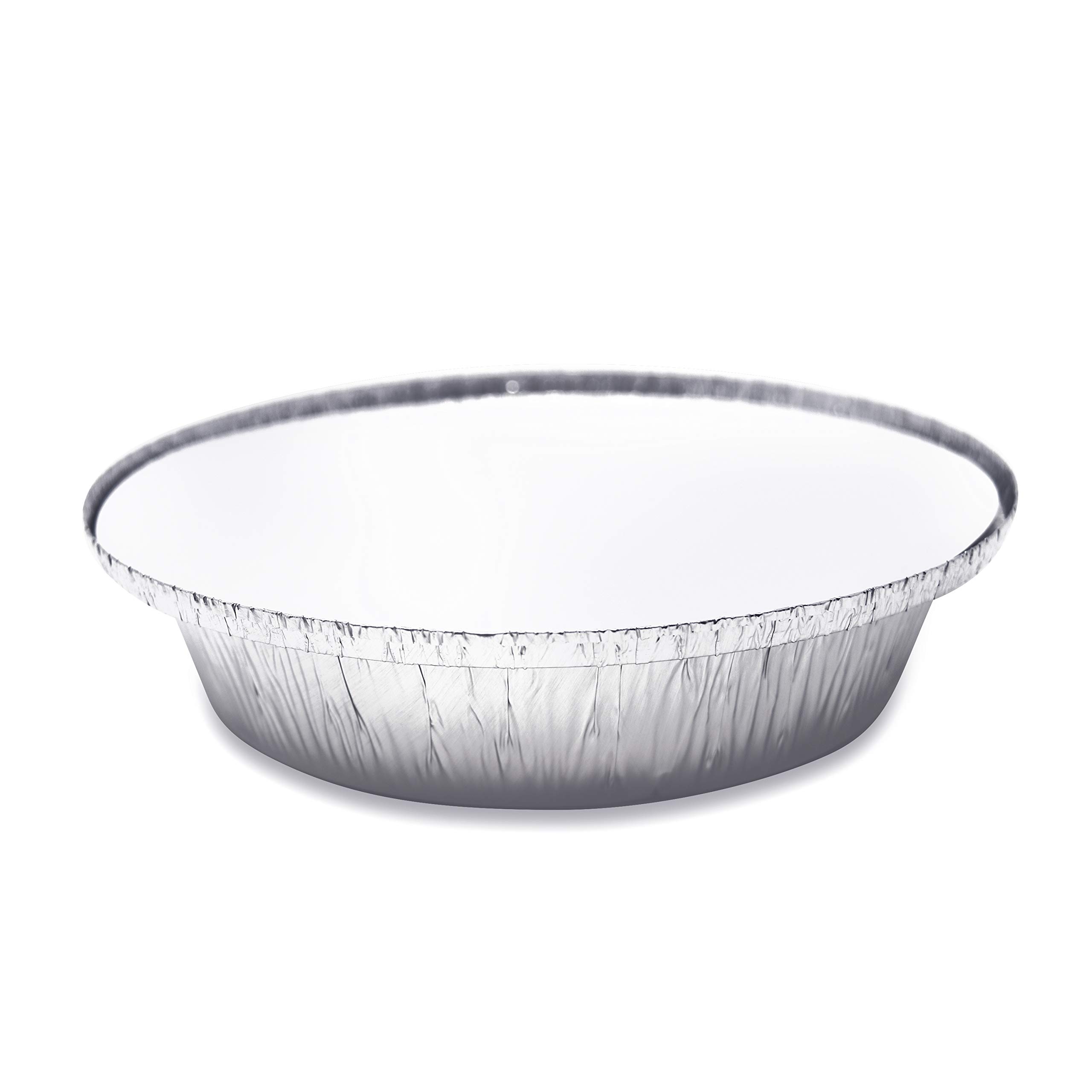 (60 Pack) Heavy Duty 7-Inch Round Aluminum Foil Pans with Board Lids - Disposable Baking Pans for Roasting, Cooking, Grilling & Meal Prep - Perfect for Parties, BBQs & Holiday Cooking