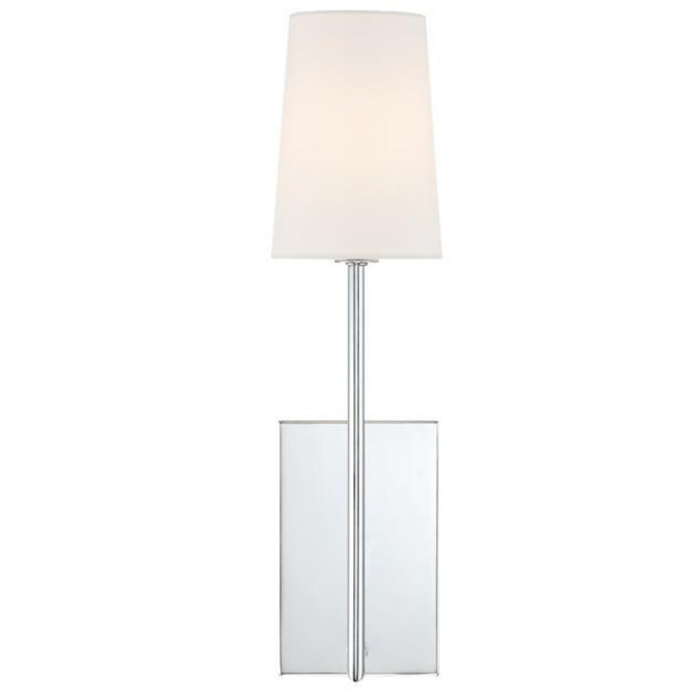 Parker Sconce Wall Light - Modern Brass Wall Sconce with Clear Glass Shade for Bedroom, Living Room, and Hallway Lighting