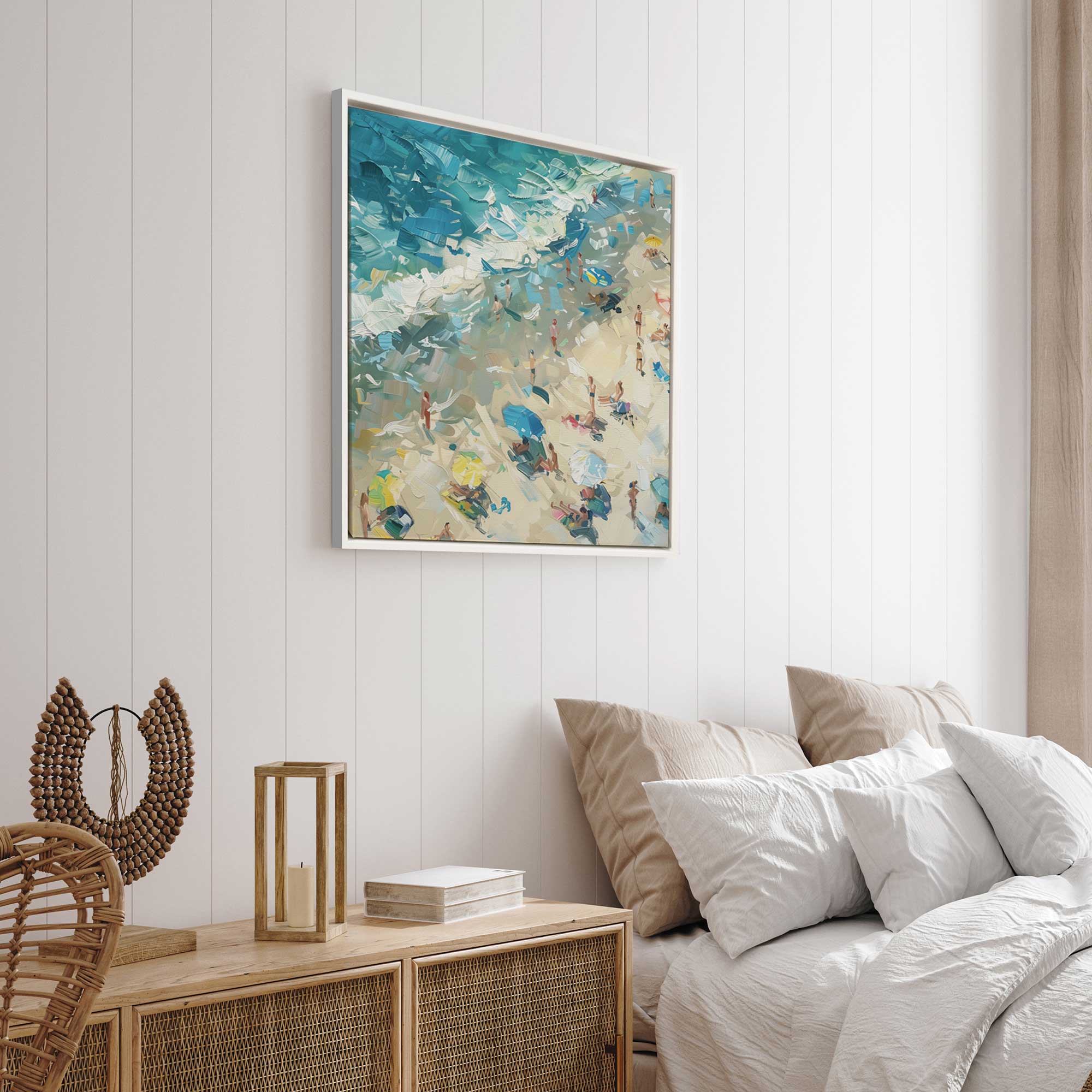 Coastal Harmony Print on Canvas - Stunning Beach Wall Art for Living Room, Bedroom & Office Decor