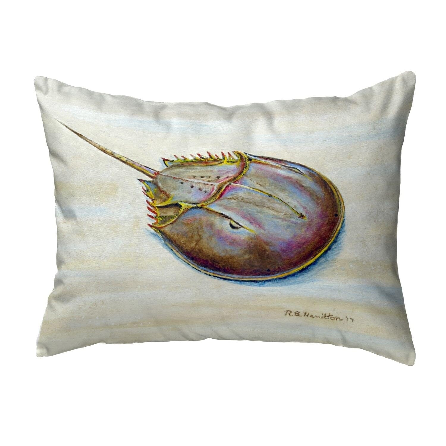 Betsy Drake KS665 Decorative Throw Pillow 11x14 Inches - Multi-Color Accent Pillow for Sofa, Bed, Couch & Home Decor