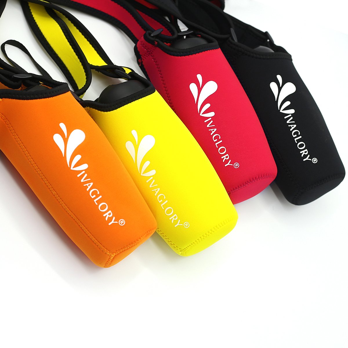 VIVAGLORY Insulated Neoprene Water Bottle Holder - Adjustable Strap for Sports & Outdoor