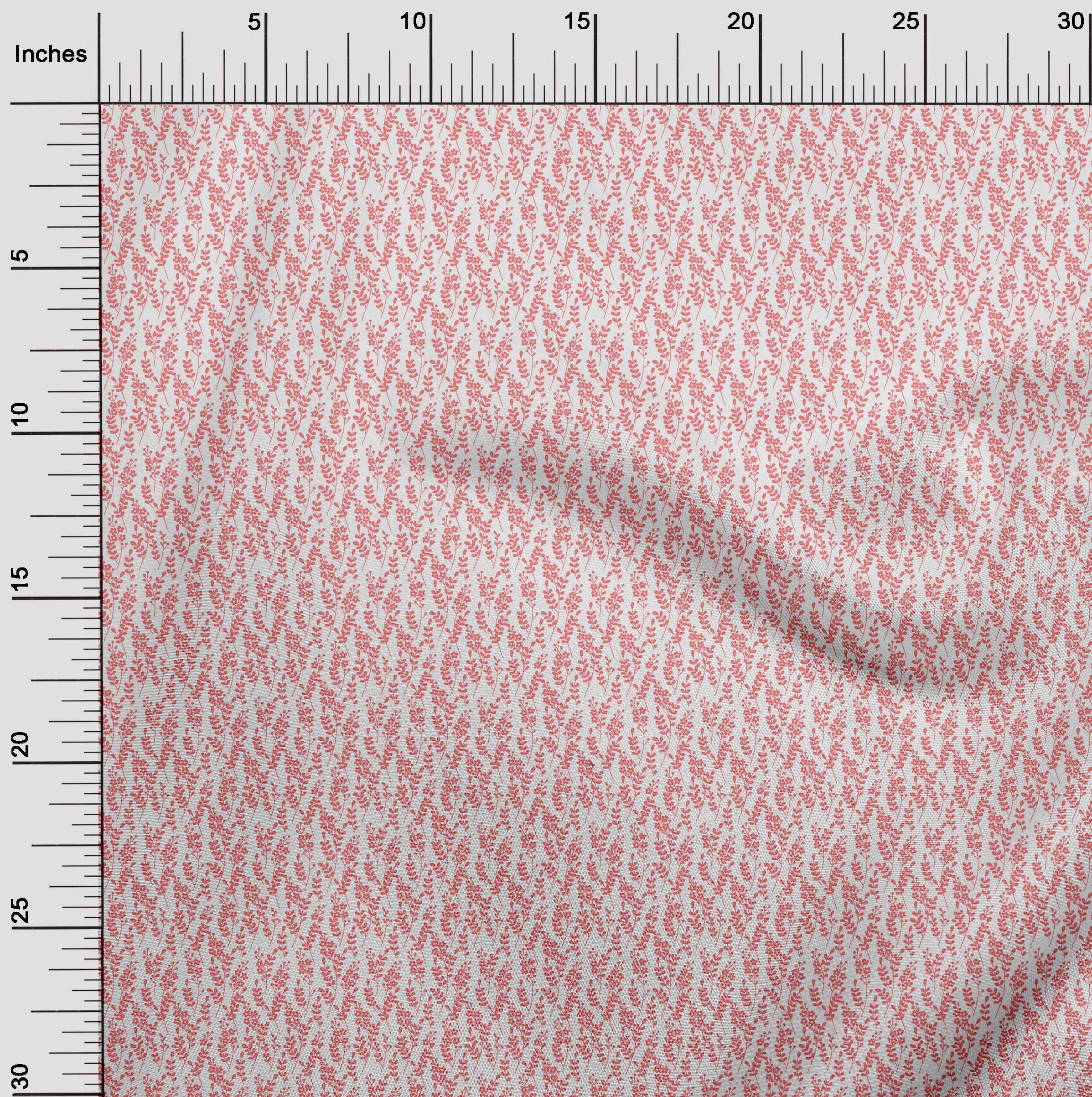 OneOone Cotton Cambric Pink Floral Print Fabric by The Yard - 42 Inch Wide - Perfect for Dresses, Skirts, and DIY Sewing Projects