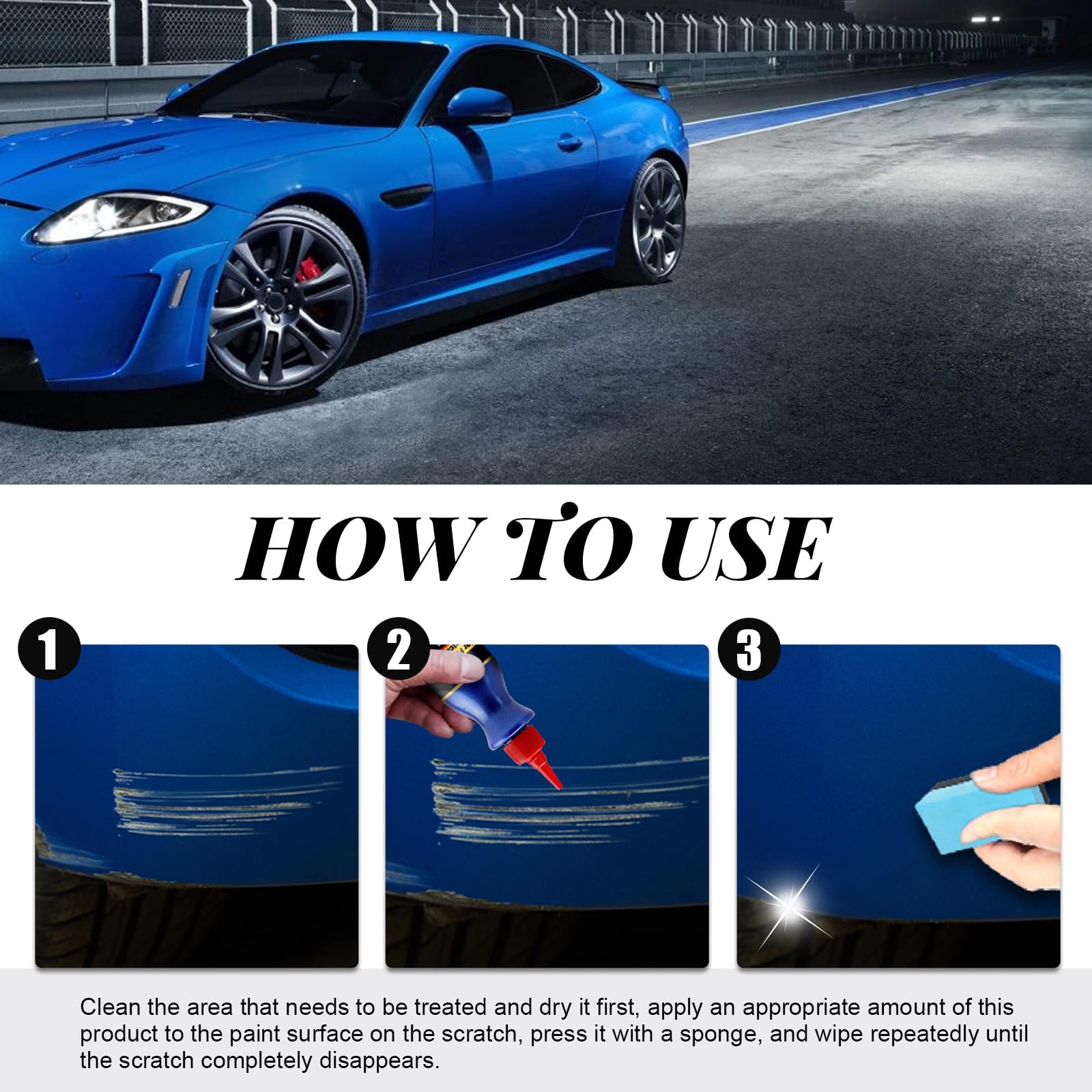 Dodorado Car Scratch Remover Paste & Spray - Professional Auto Scratch Repair Kit for Cars, Trucks & SUVs (1pc) - Restores Paint & Removes Scratches for Showroom Shine