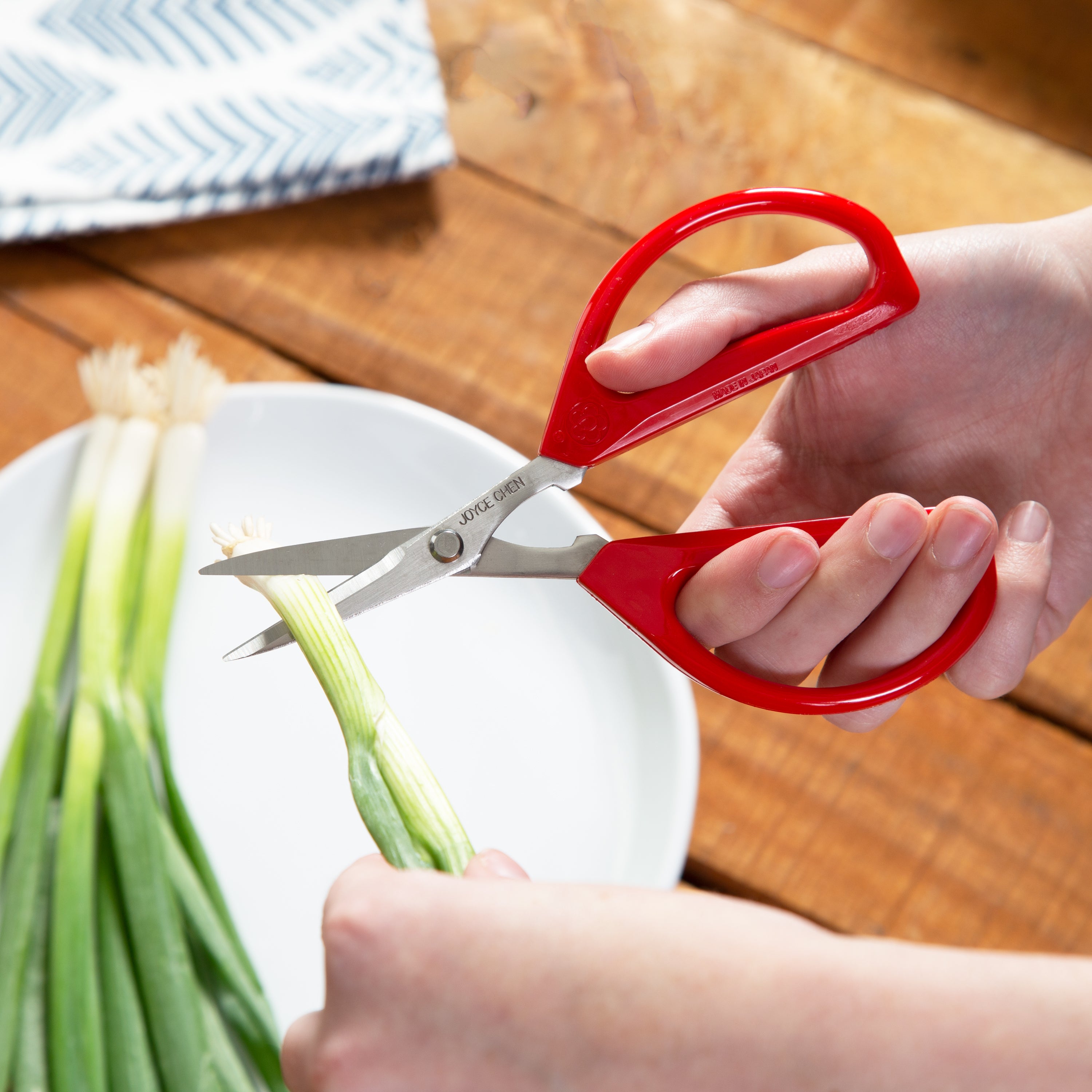 Premium Stainless Steel Kitchen Scissors with Comfortable Red Handles - Heavy Duty Multi-Purpose Shears for Cutting Meat, Herbs, Poultry, Vegetables & More - Ideal for Cooking, Food Prep & Crafting