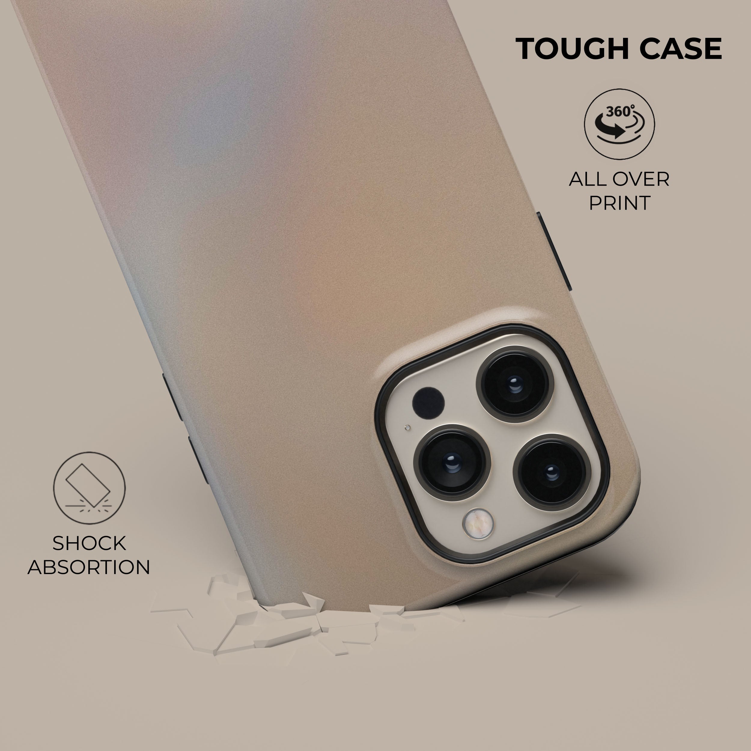 Peach Glow iPhone Case - Soft Matte Finish, Slim Protective Cover for iPhone 13/14/15 Pro Max - Perfect for Everyday Use, Travel & Outdoor Activities
