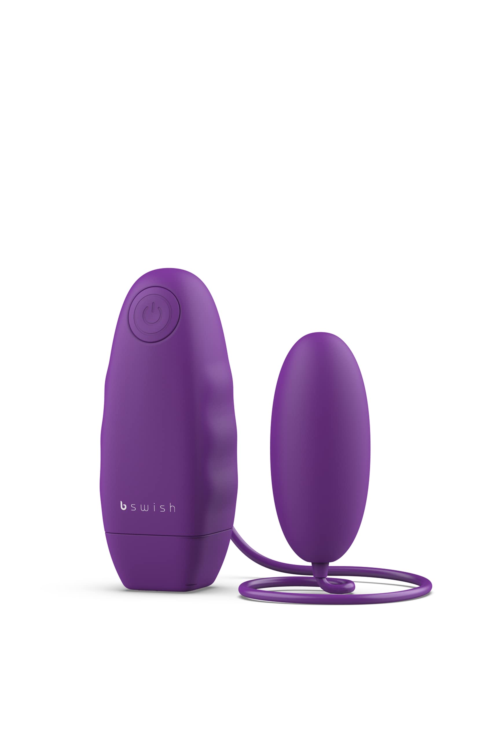 B Swish Bnaughty Classic Bullet Vibrator - Rechargeable Remote Control Vibrator for Women with 5 Powerful Vibration Modes - G-Spot, Clitoral & Nipple Stimulation - Perfect for Couples Play & Solo Pleasure (Purple)