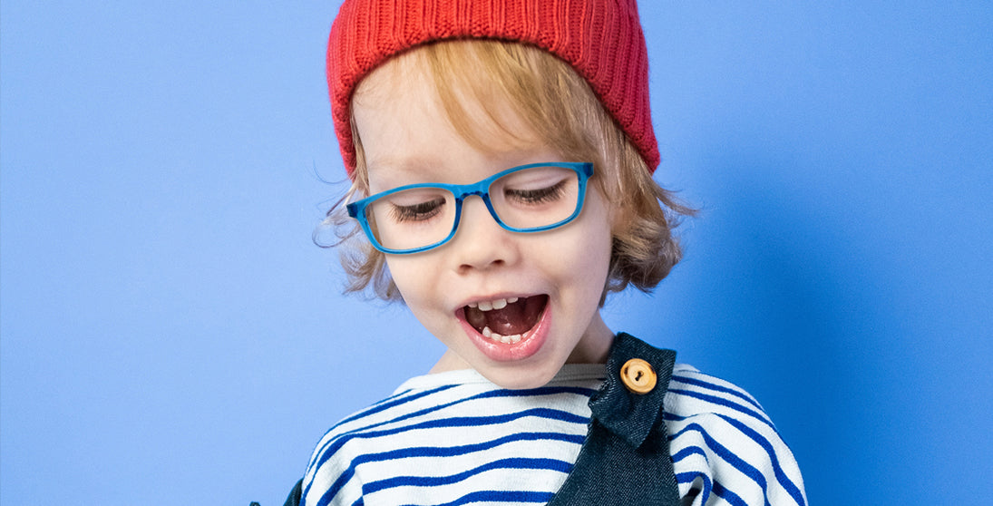 Blue Plastic Kids Eyeglasses S2820 - Fun & Safe Children's Glasses for Dress-Up, Role Play, and Costume Parties