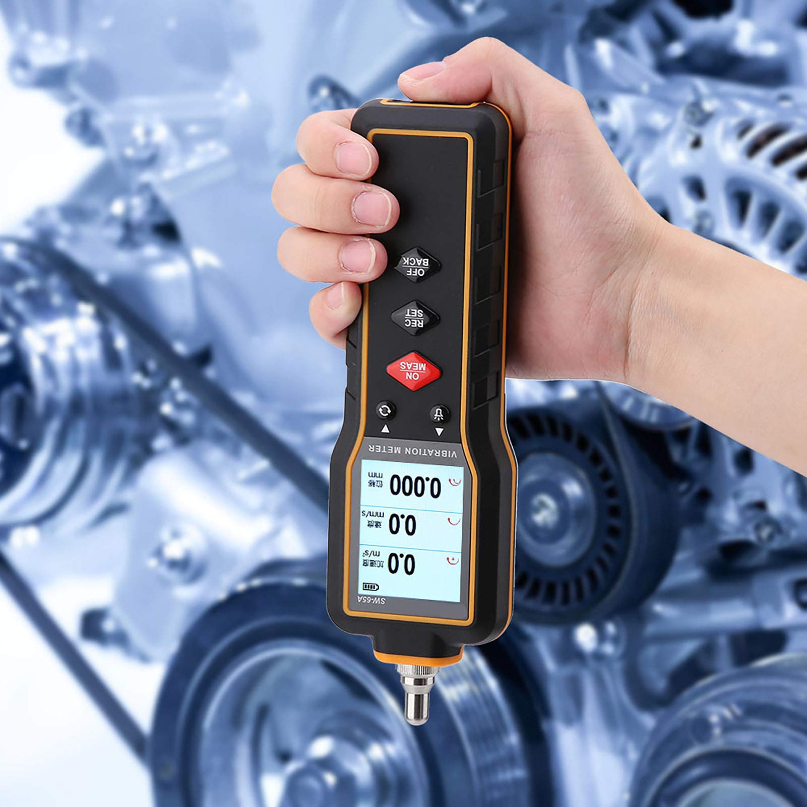 SW-65A Digital Handheld Vibration Meter - Portable Vibration Tester for Industrial Equipment, HVAC Systems & Machinery Maintenance | Accurate Vibration Measurement Tool