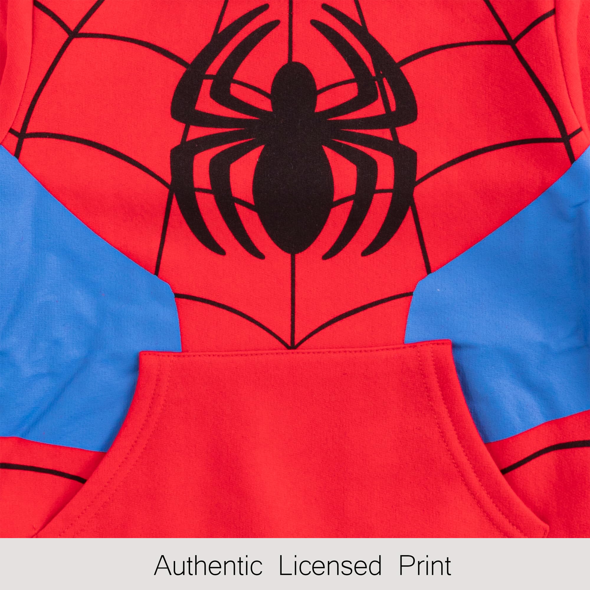 Marvel Spider-Man Boys Hoodie for Toddlers & Kids - Soft Cotton Pullover with Graphic Print - Perfect for Playdates, Halloween & Everyday Wear