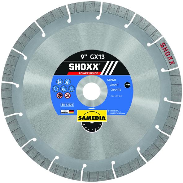 Samedia SHOXX GX13 Diamond Cutting Blade - Premium Diamond Saw Blade for Tile, Concrete, Granite Cutting - Perfect for Construction, Masonry & DIY Projects