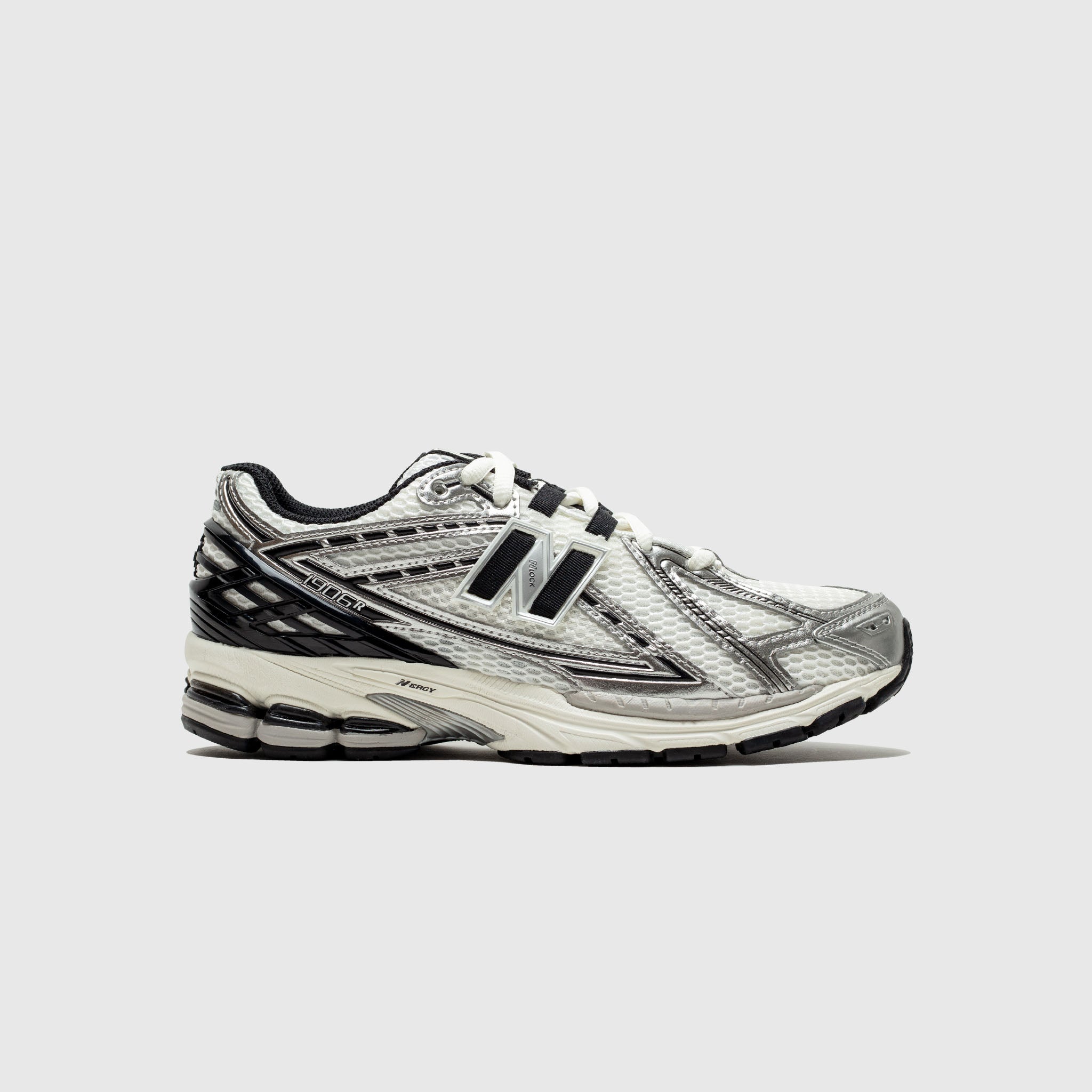 M1906RER Silver & Black Running Shoes - Lightweight Breathable Athletic Sneakers for Men & Women | Perfect for Jogging, Gym Workouts, and Daily Wear