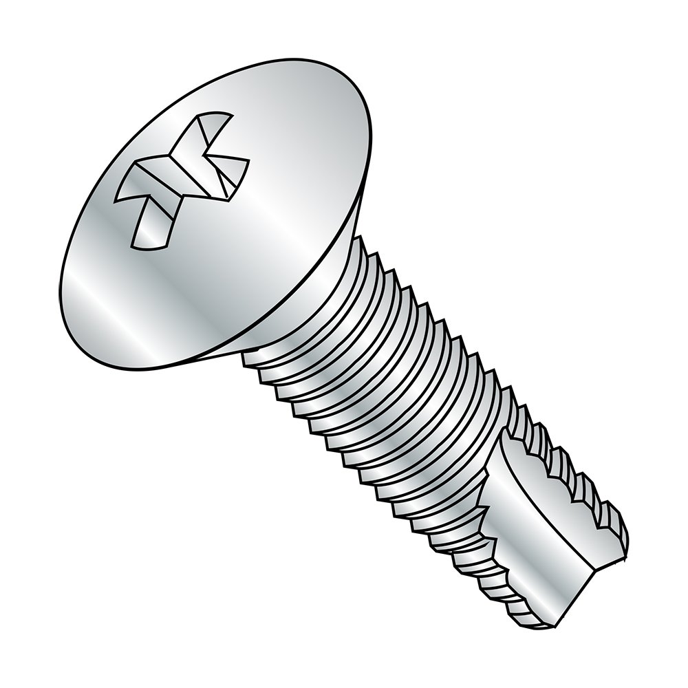 Small Parts 08163PO #8-32 Steel Thread Cutting Screw, 1