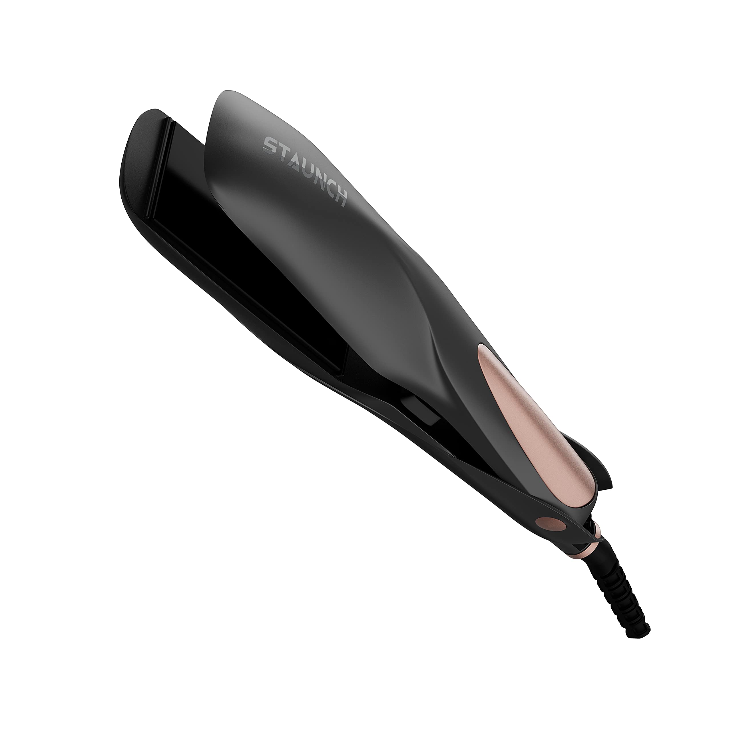 Staunch SHS1011 Professional Ceramic Flat Iron Hair Straightener - Rose Gold | Fast Heating for Smooth & Silky Hair | Perfect for Home Use, Travel & Salon Styling