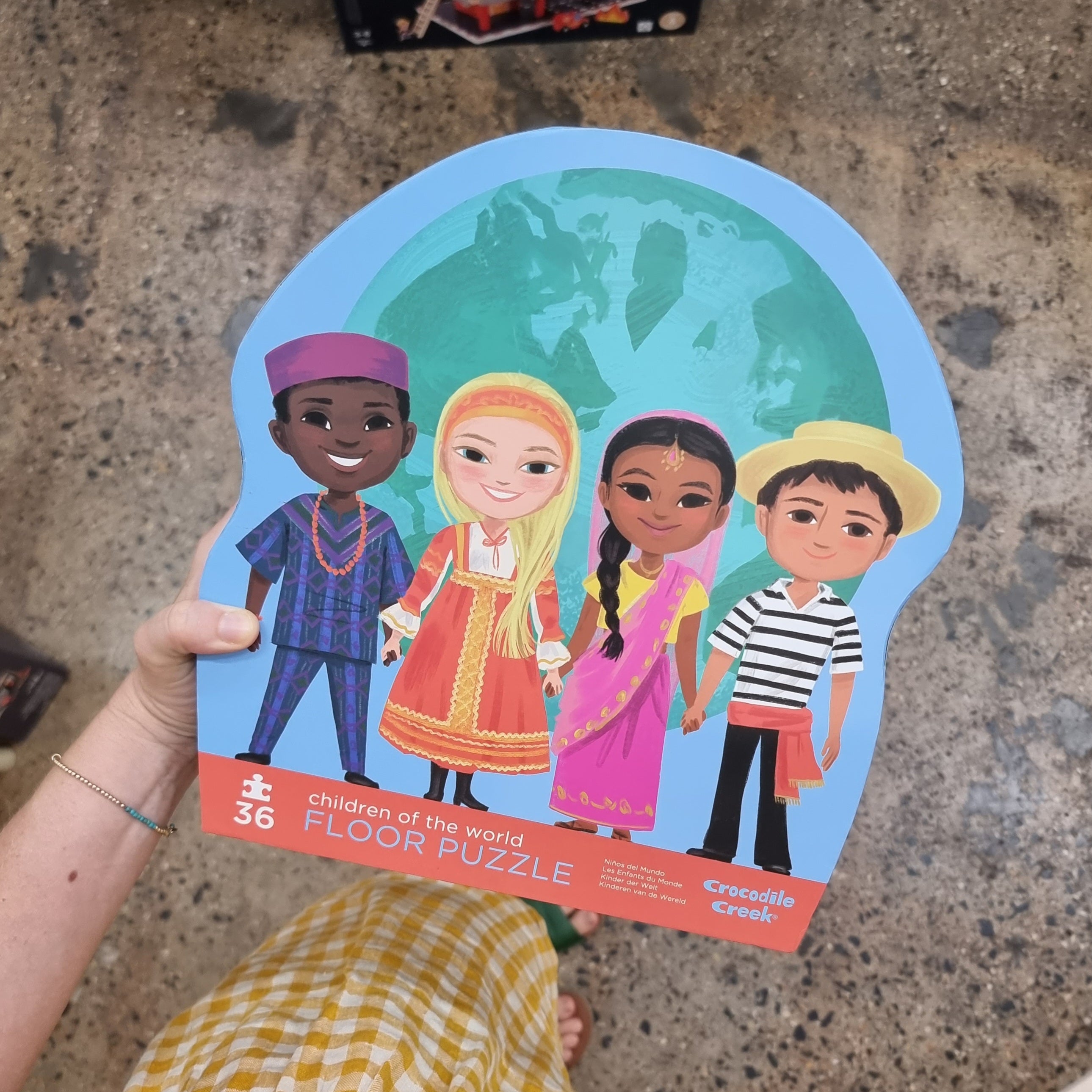 Classic 36-Piece Floor Puzzle - Children of the World | Educational World Map Jigsaw for Kids | Perfect for Classroom Learning & Family Game Night