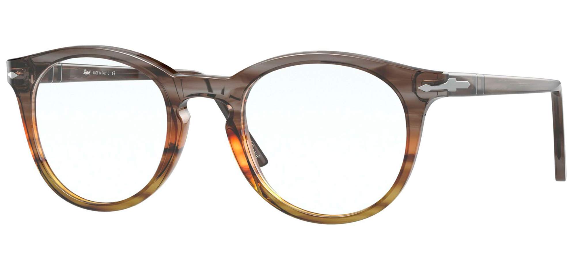 Persol Women's Po3259v Round Prescription Eyewear Frames - Stylish & Comfortable Glasses for Work, Reading & Everyday Wear