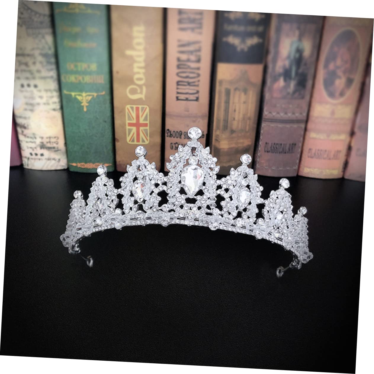 Beavorty 2 Pack Silver Rhinestone Wedding Tiara Crown for Women - Bridal Headpiece for Wedding, Prom, Quinceanera, Bar Mitzvah, Pageant & Special Occasions | Elegant Princess Hair Accessory for Brides & Dancers
