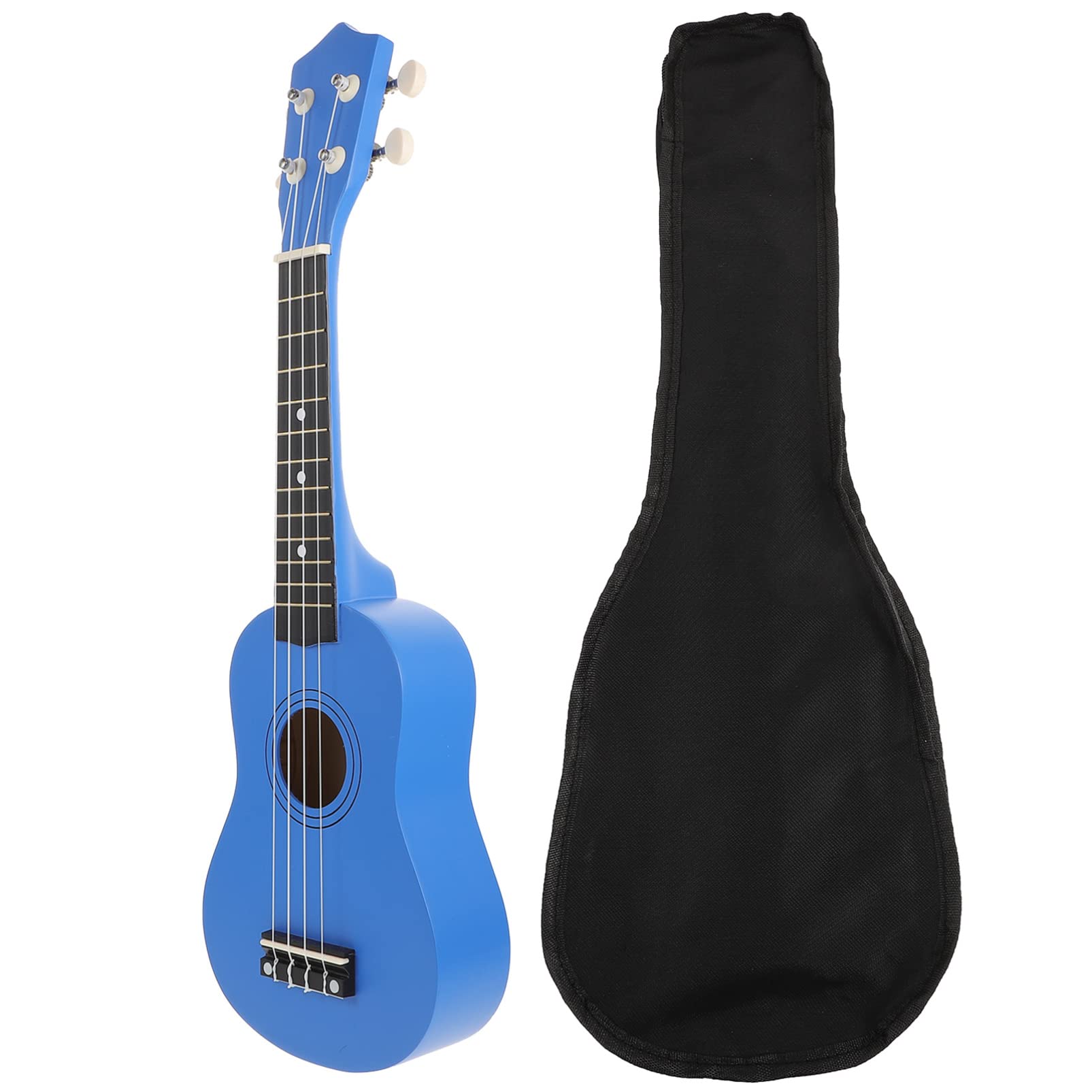 ARTIBETTER 21-inch Kids Ukulele Toy - Wooden Acoustic Mini Guitar with Bag, Beginner Musical Instrument Gift for Boys & Girls (Dark Blue) - Perfect for Birthday, Christmas & Music Lessons