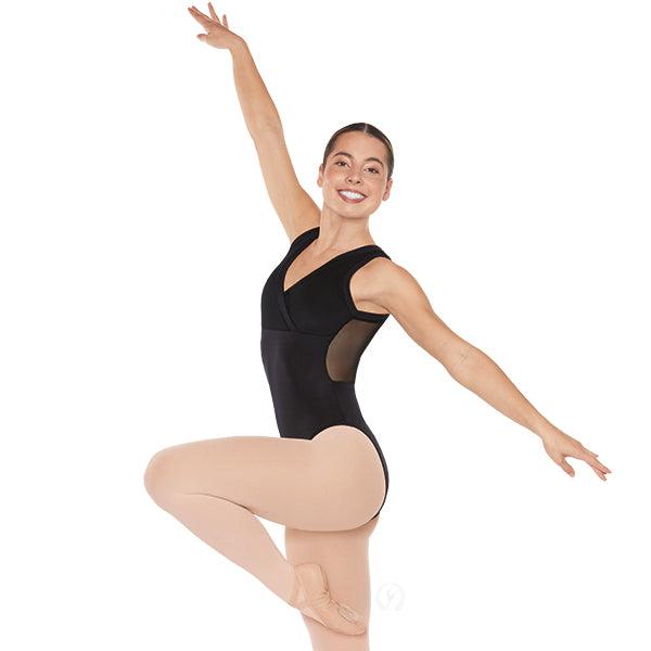 Eurotard Women's Silhouette Mesh Wrap Front Tank Leotard - Dance, Yoga & Performance Wear for Ballet, Gymnastics & Fitness