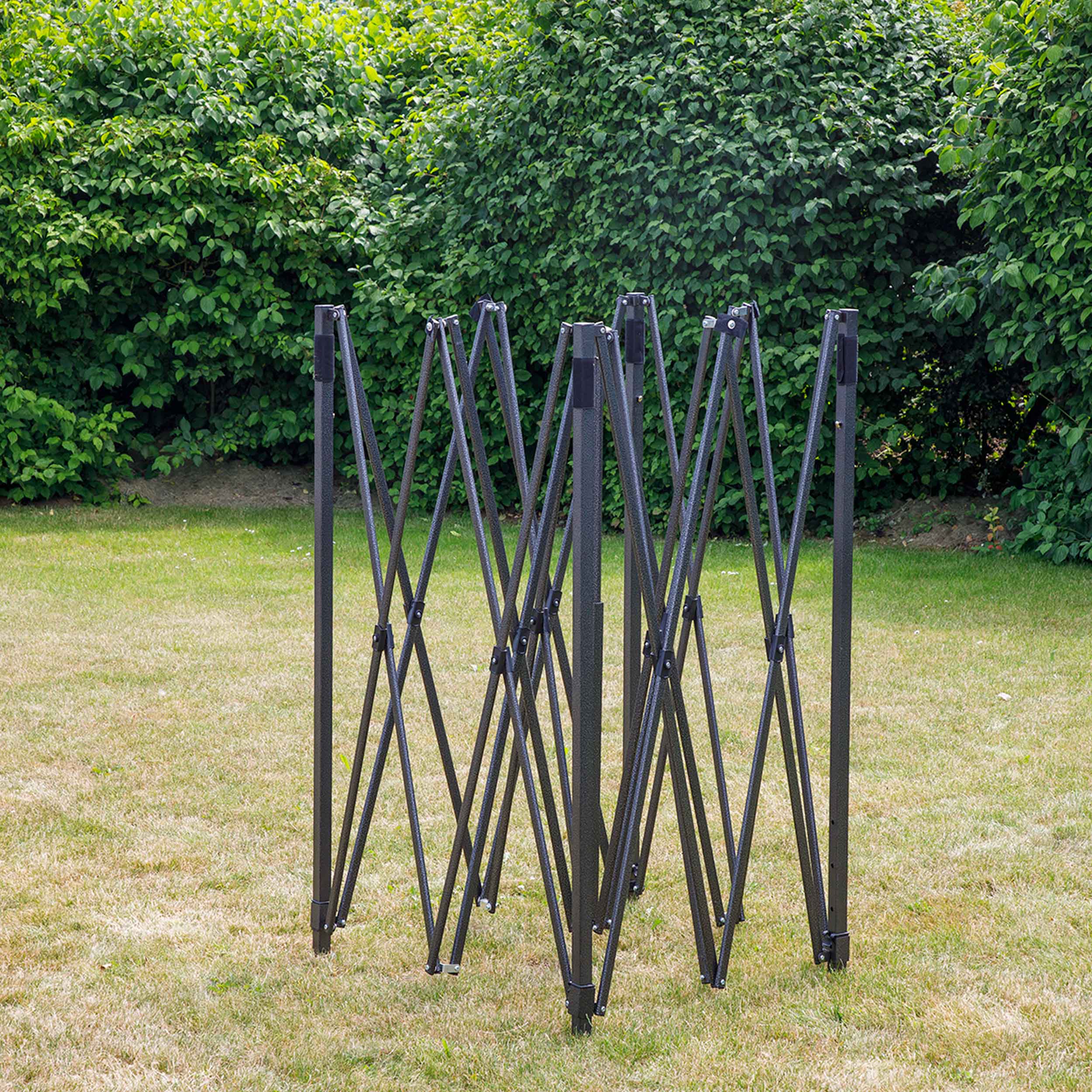 Premium 3x3m Pop Up Gazebo with Water Resistant Canopy - Includes Carry Bag, Stakes & Weight Bags (Grey, DG133) - Perfect for Camping, Backyard Parties & Outdoor Events